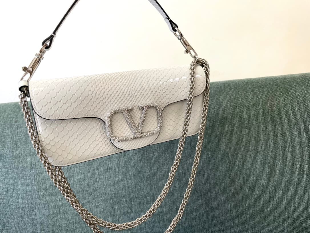 Valentino Garavani MINILOC small shoulder bag 1133S Calfskin White High