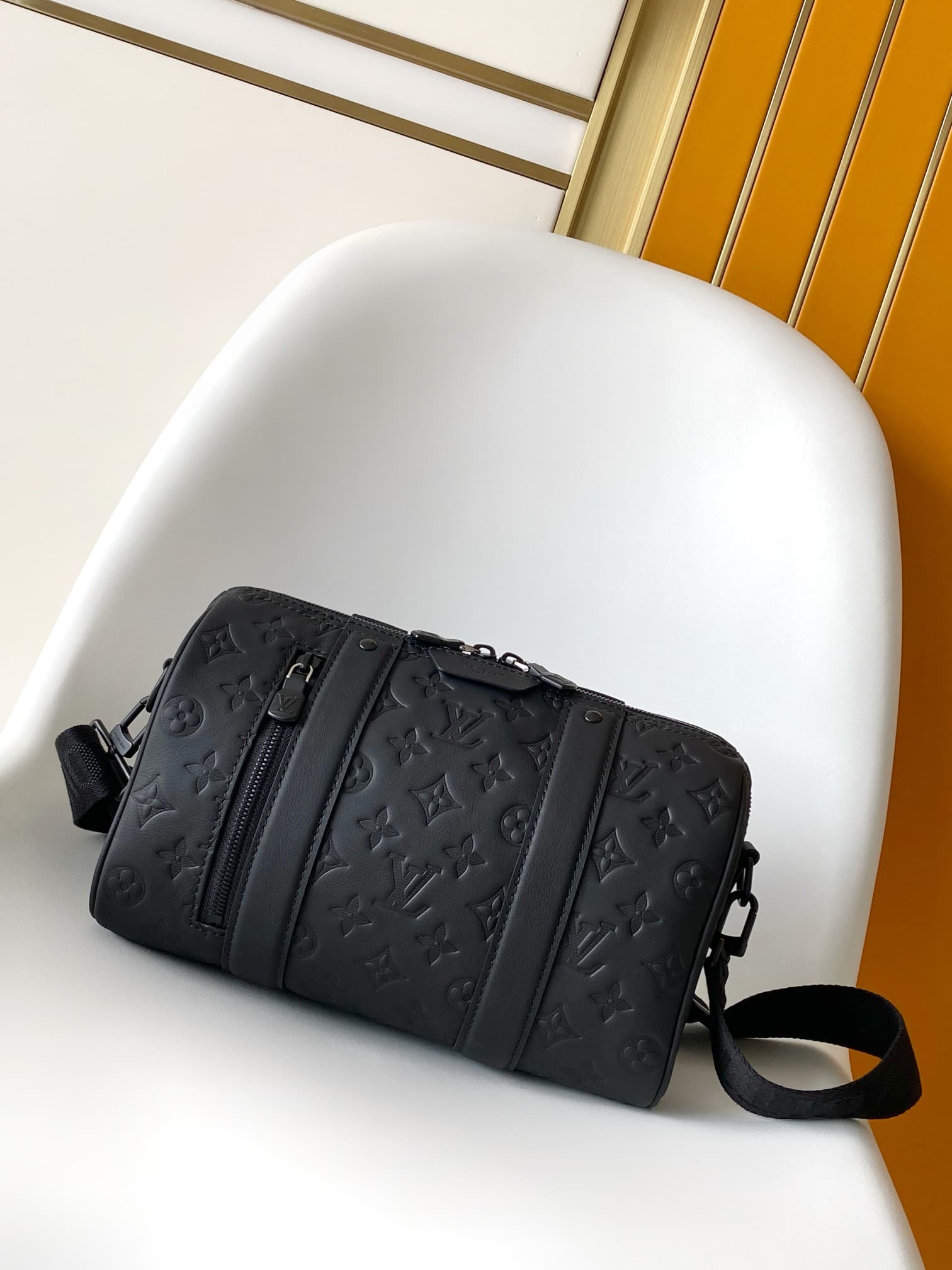 Louis Vuitton City Keepall Black Monogram Shadow calf leather M26750 High