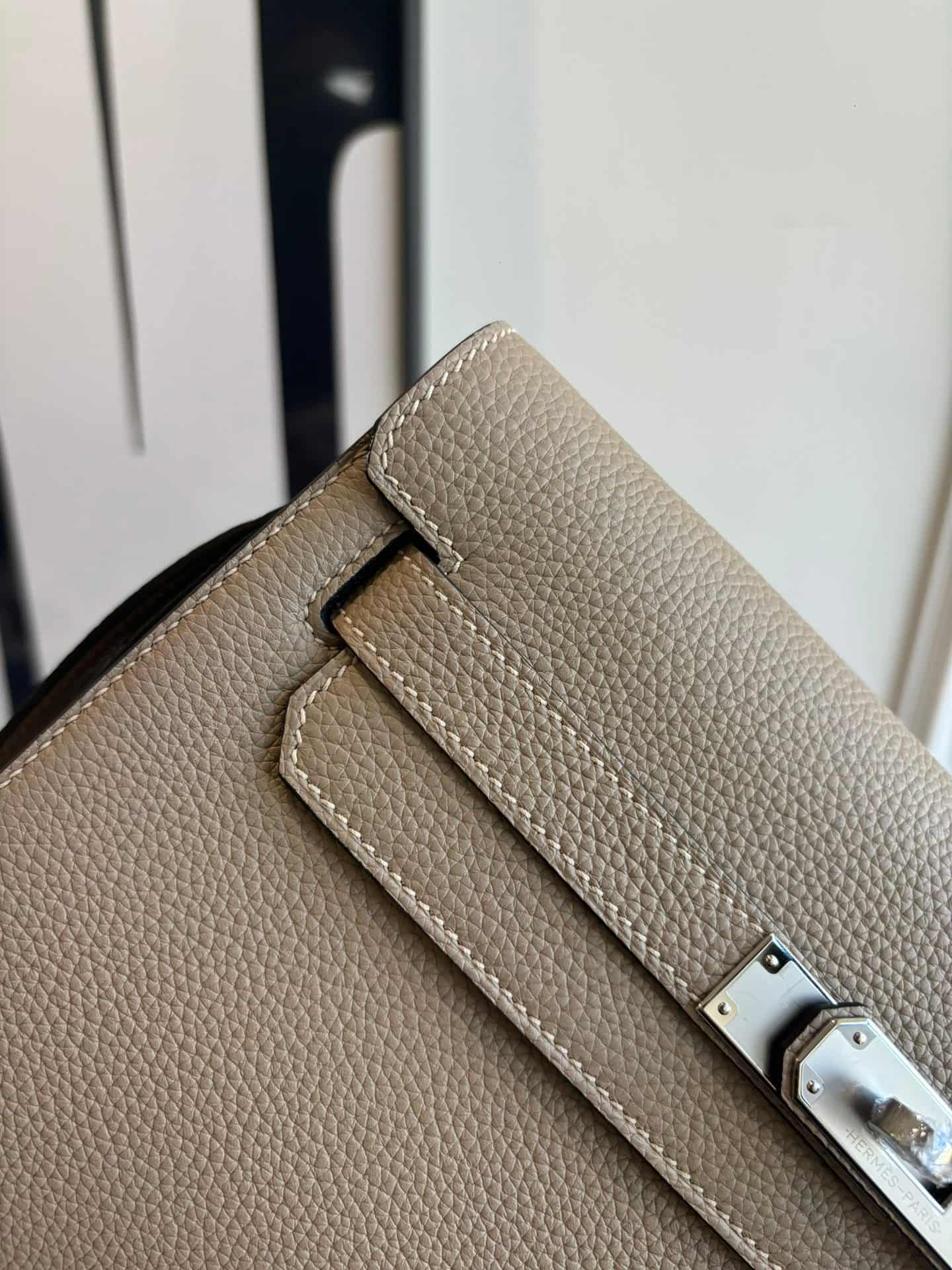 Hermes Kelly Depeches 25 Pouch Togo Leather WAX High