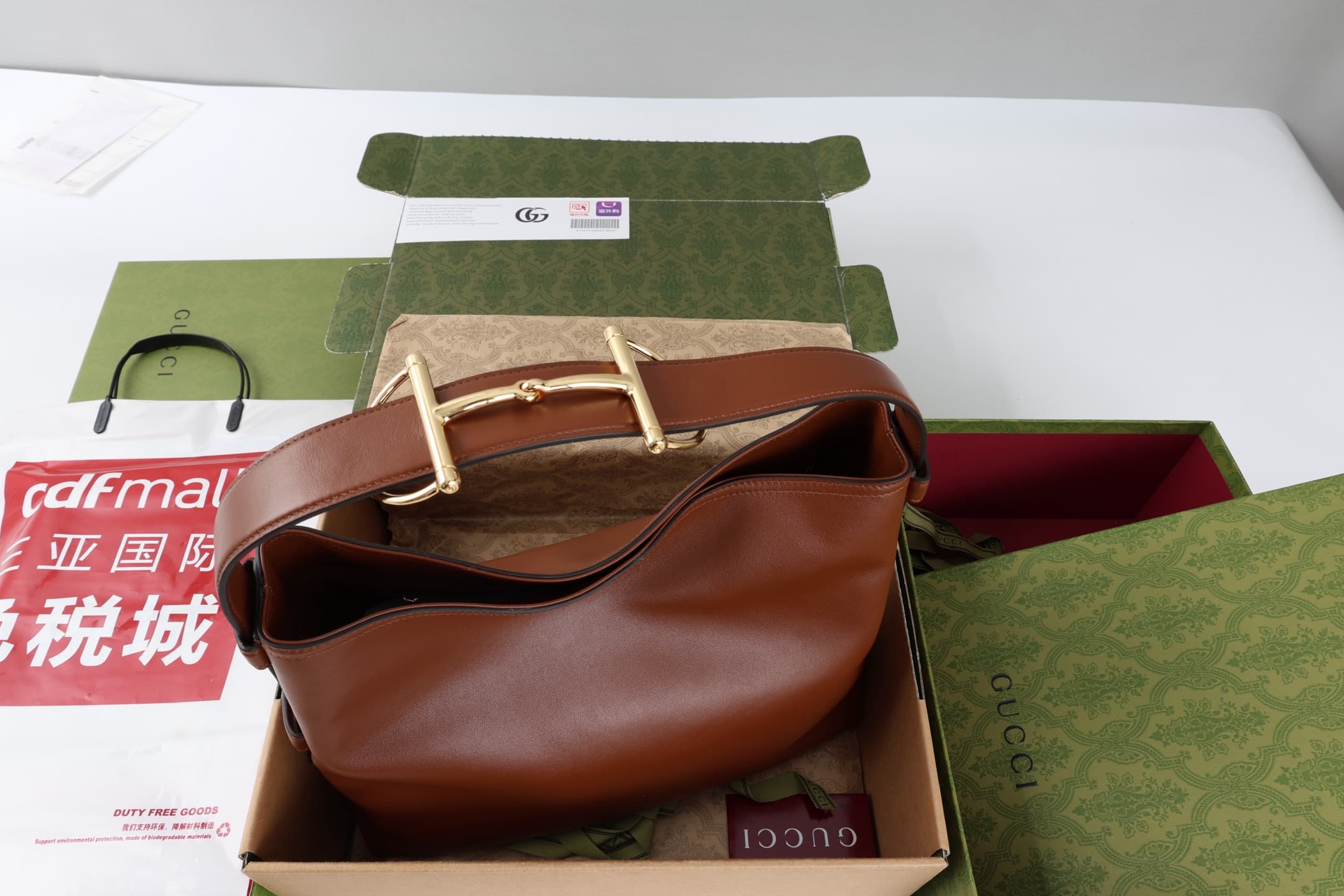 Gucci Beatrix medium tote bag Brown soft smooth leather ‎850926 High