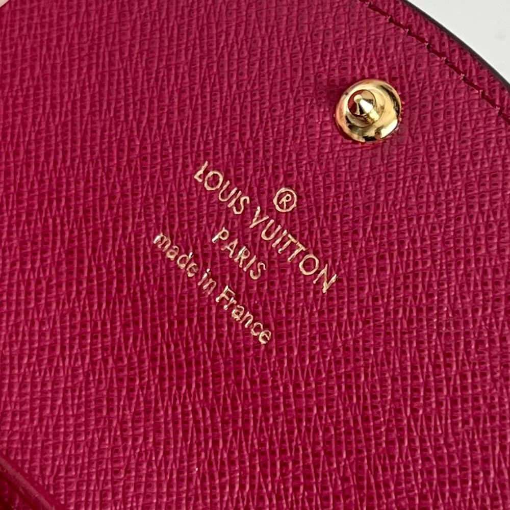 Louis Vuitton Monogram Canvas & Leather Rosalie Coin Purse M62361 Fuchsia High