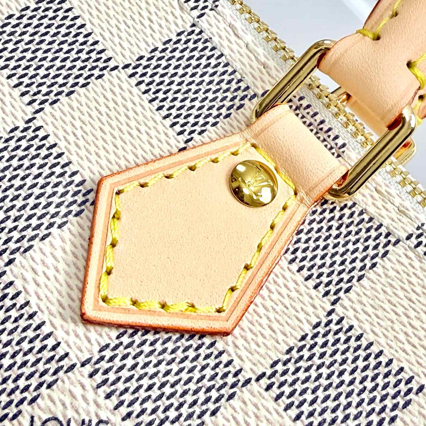 Louis Vuitton Nano Speedy Damier Azur/Olympus Blue/White Coated canvas N40918 High