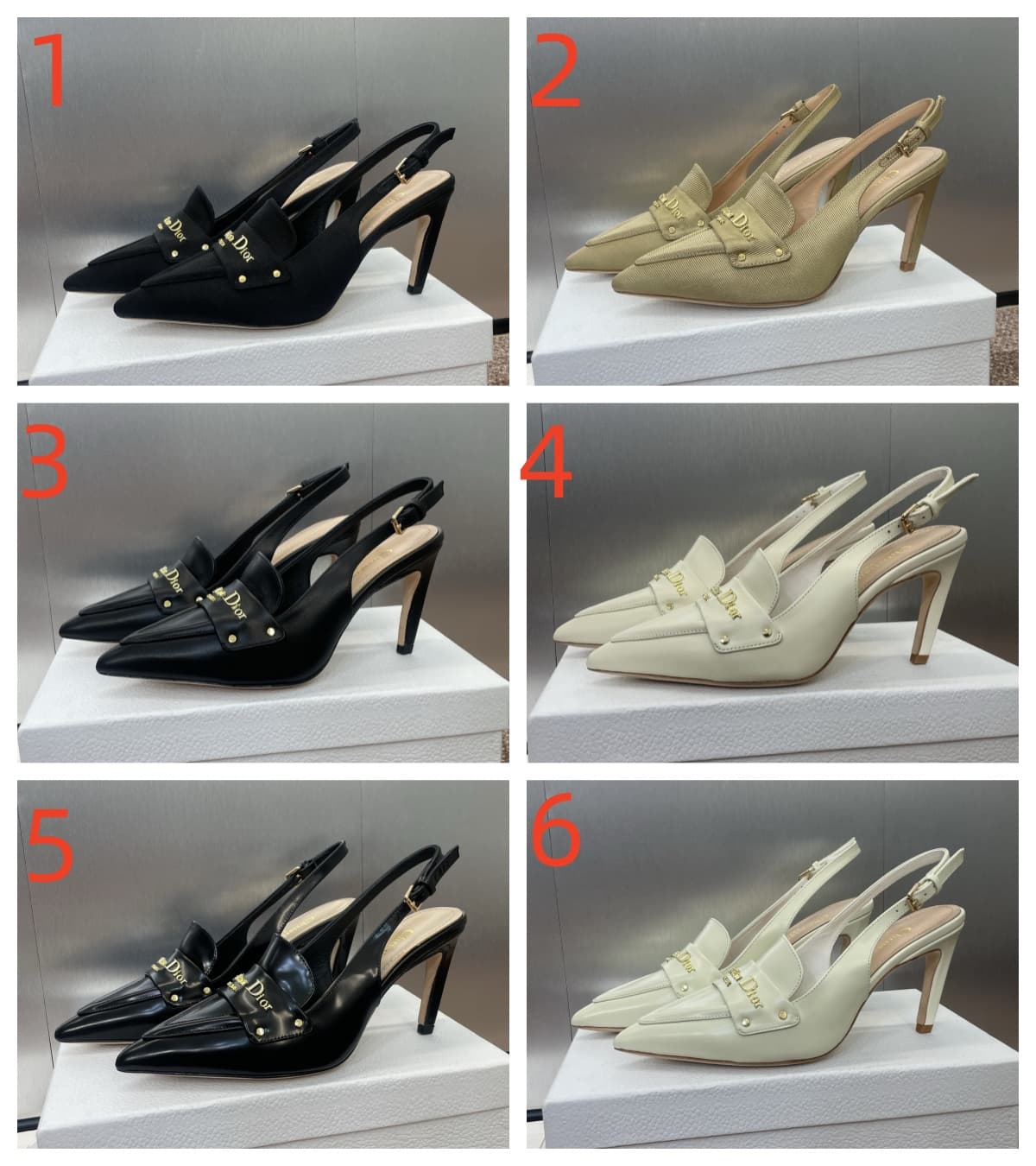 Dior Diorissimo Slingback Pump Shoes Women