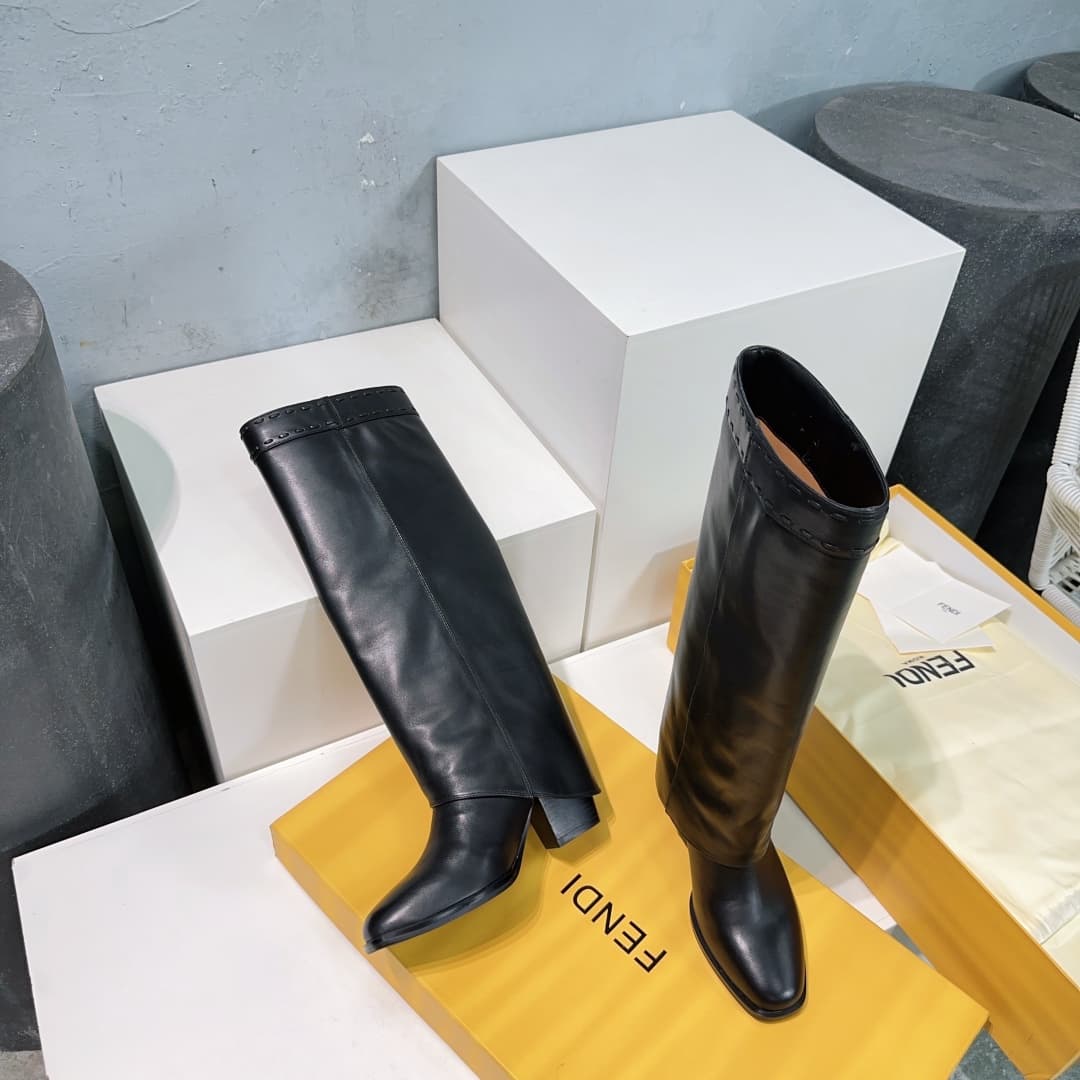Fendi Show Leather Boots Shoes Women