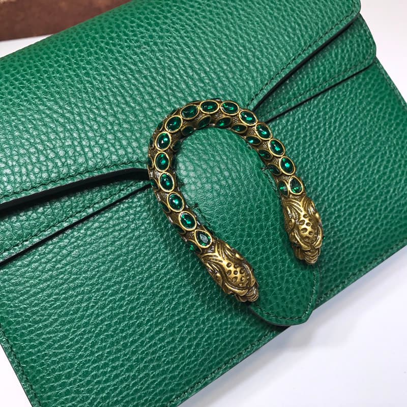 Dionysus Leather mini Bag 421970 Green High