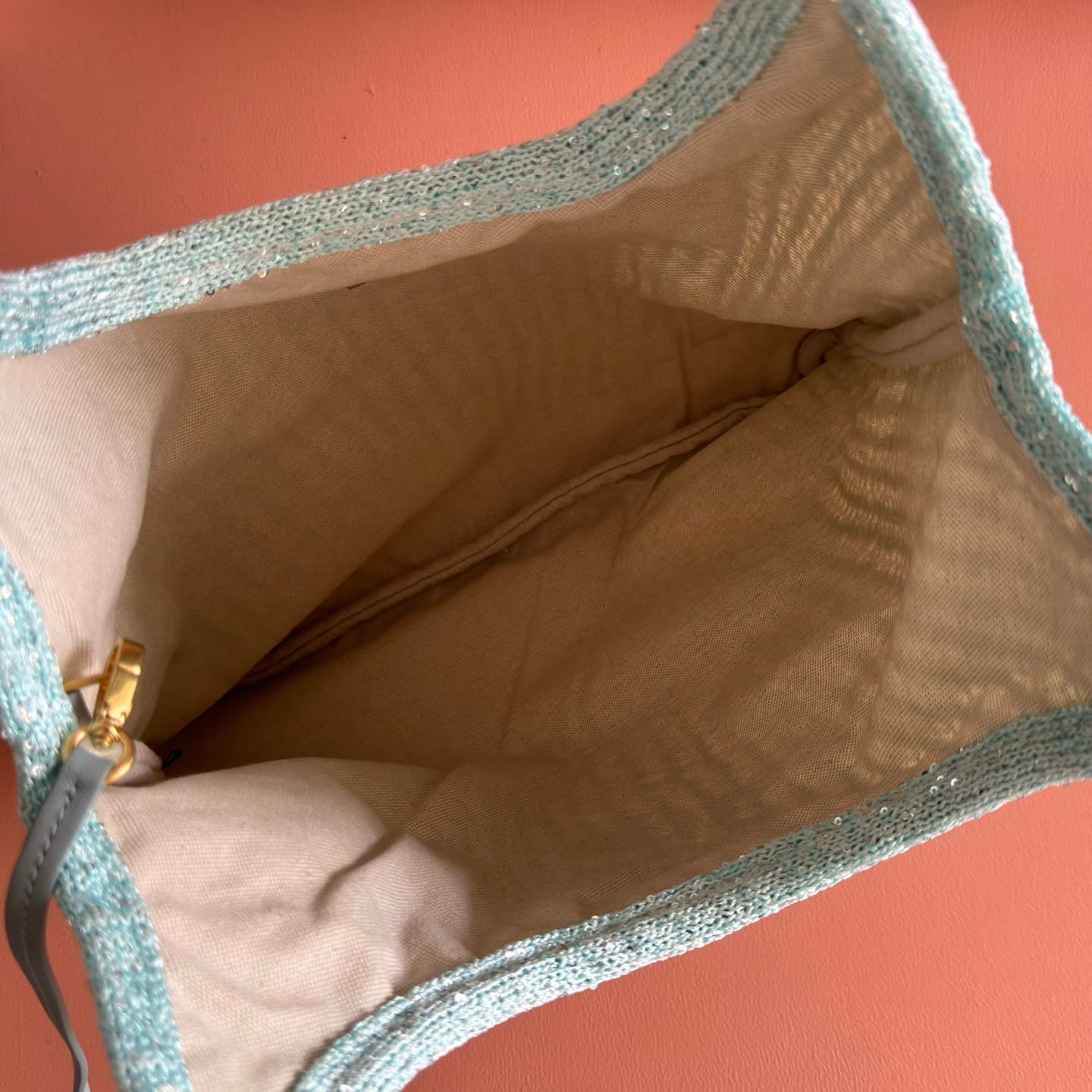 Miu Miu Ivy sequin mesh bag Anise 5BG231 TOP