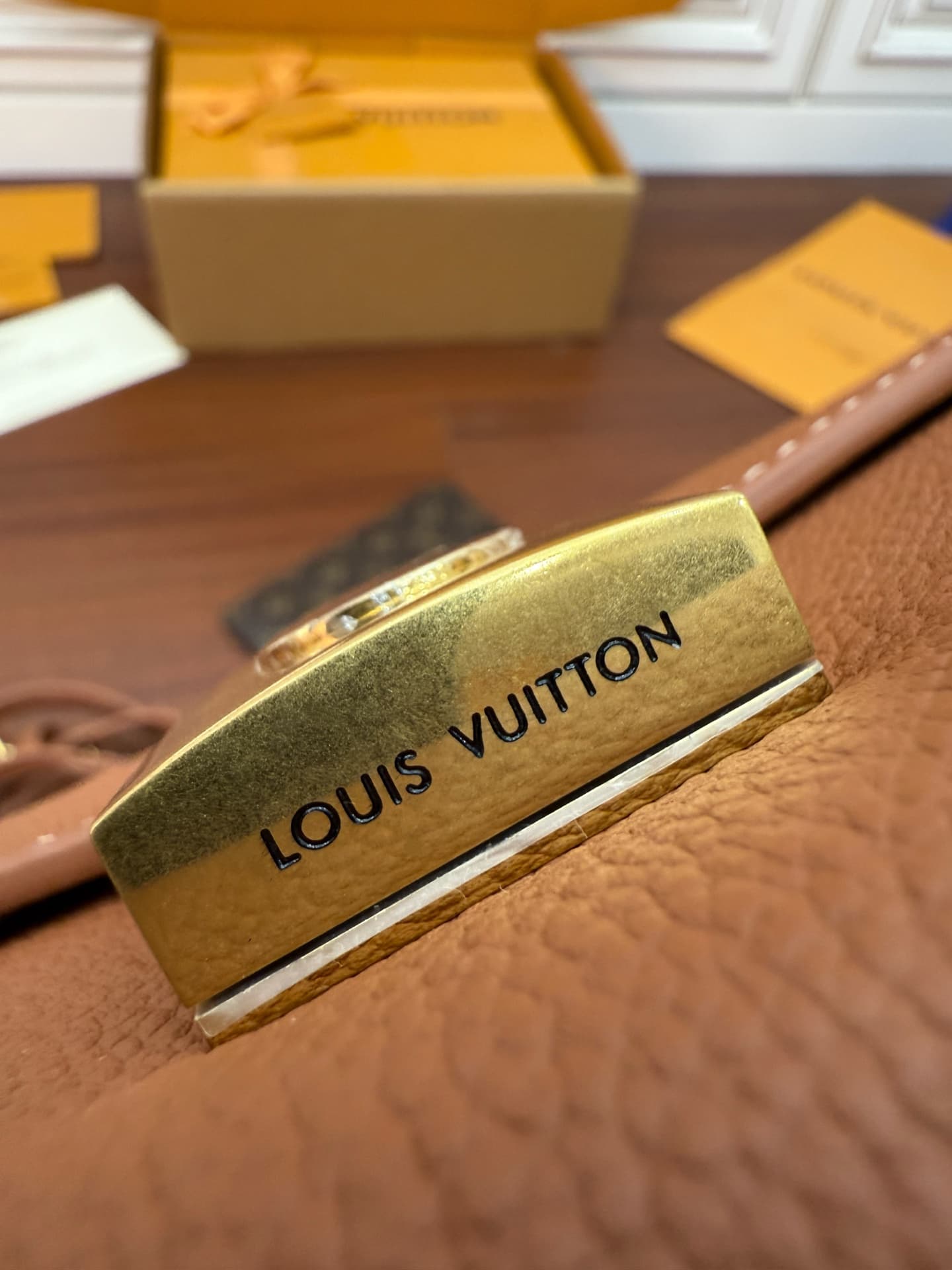 Louis Vuitton Wallet On Chain Low Key Cognac Brown Calfskin leather M12147 TOP