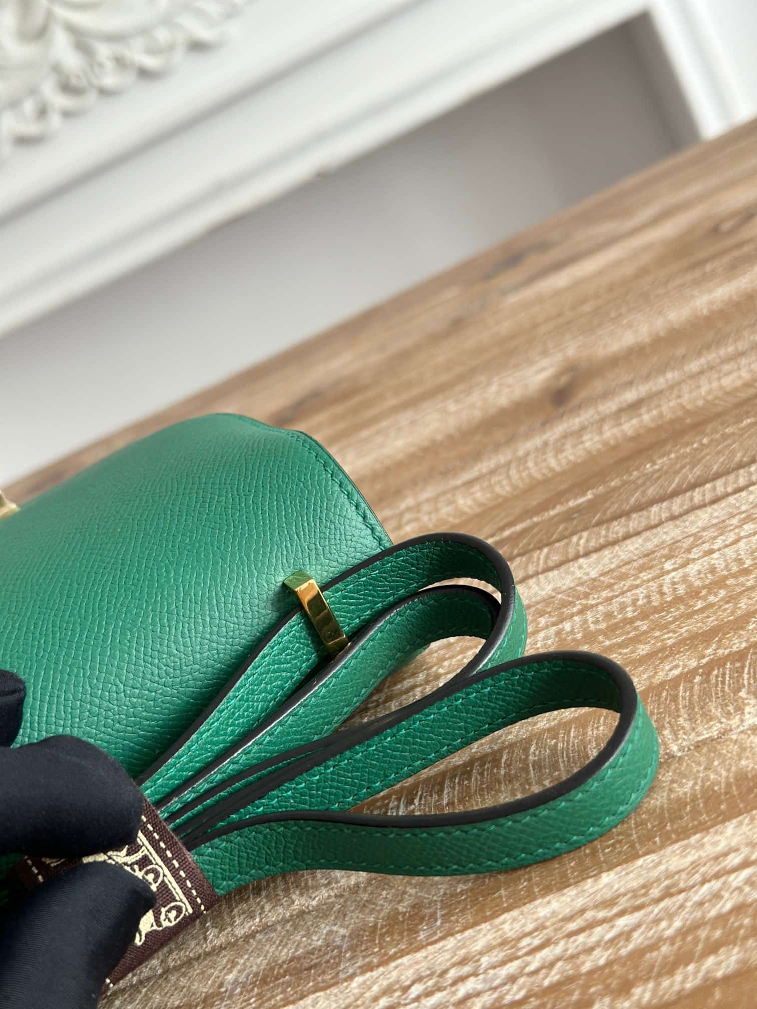 Hermes Mini Constance 18cm Epsom Bag WAX Malachite High