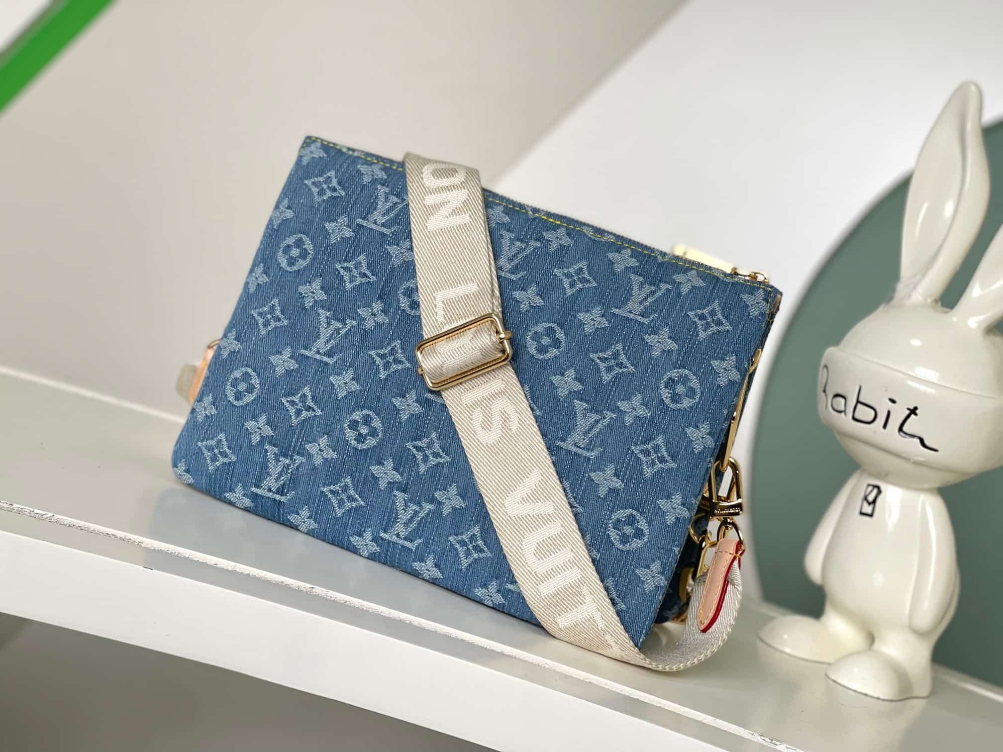 Louis Vuitton Coussin PM Monogram Denim in Navy Blue M24564 High