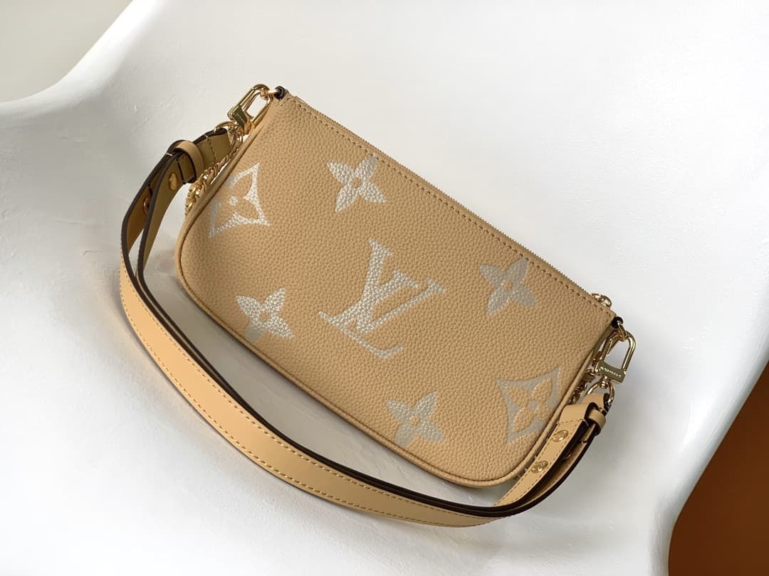 Louis Vuitton Multi Pochette Accessoires Bicolor Empreinte leather M45983 High
