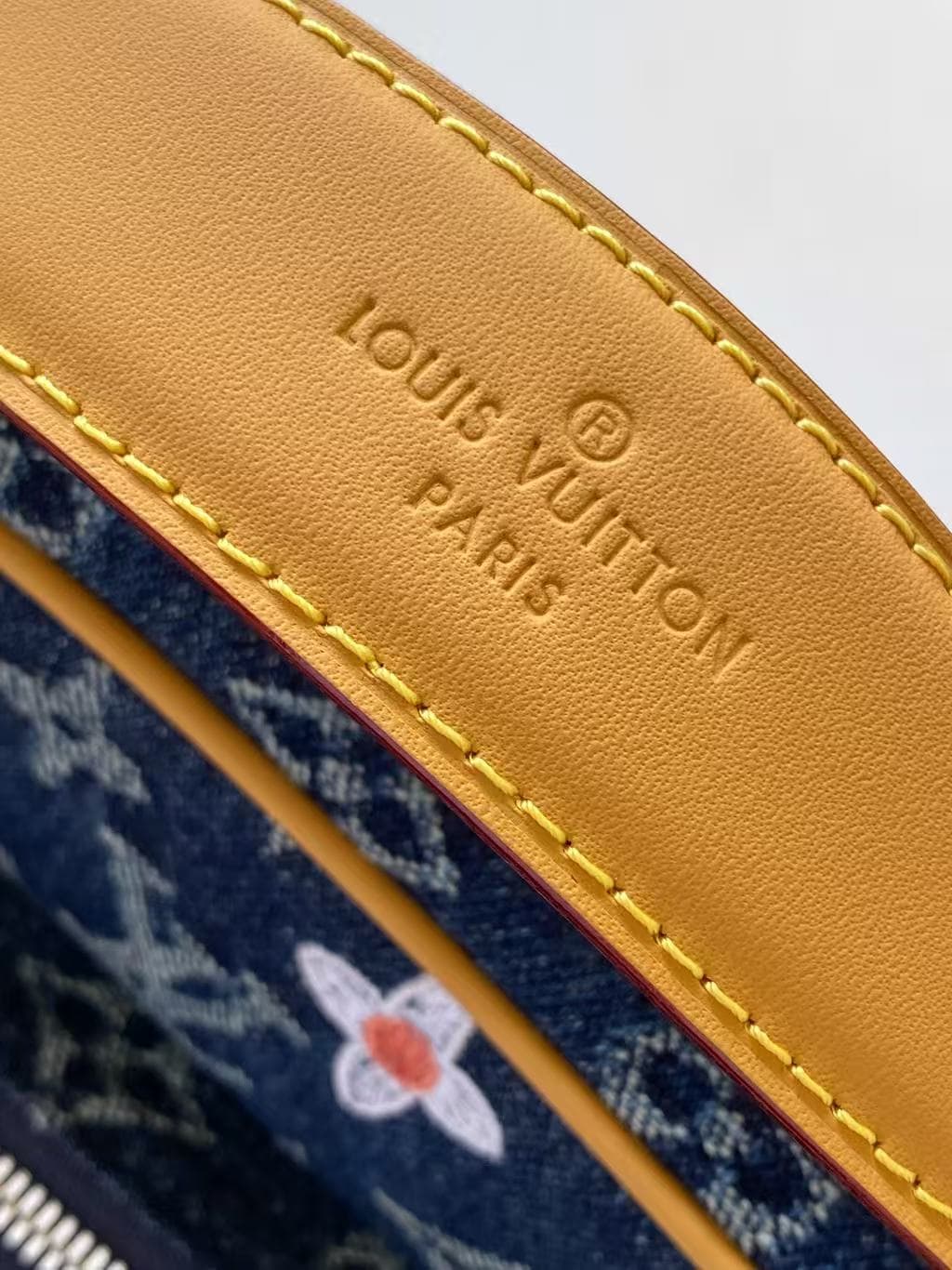 Louis Vuitton Nil Blue Monogram Flowers Denim M27553 High