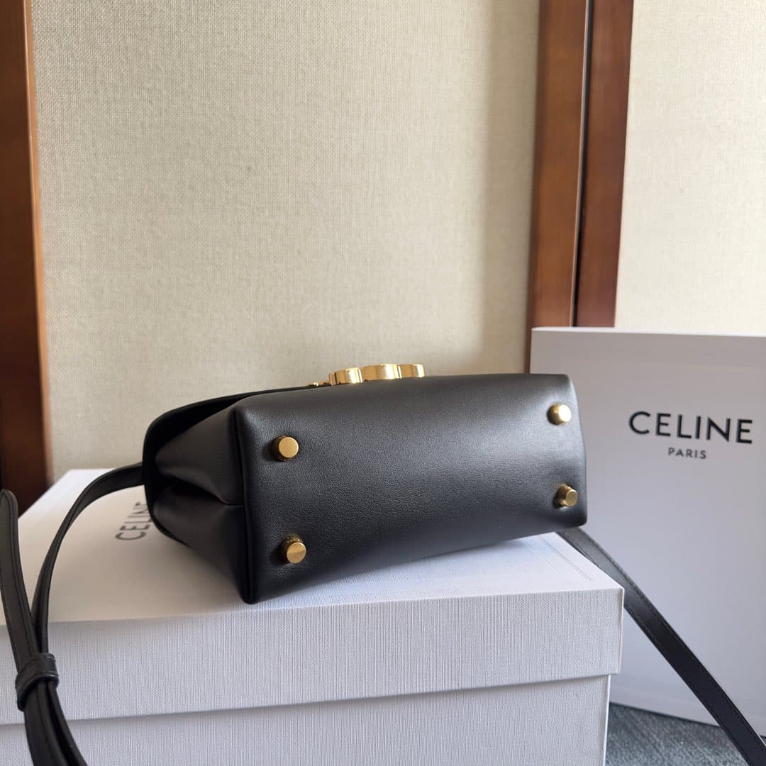 Celine Mini Nino bag in Black Supple Calfskin High