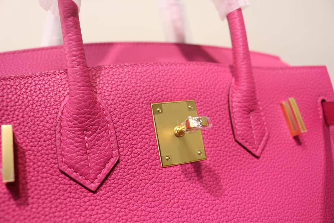 Hermes Birkin 25/30/35cm Bag Togo Leather In Fushsia WAX High