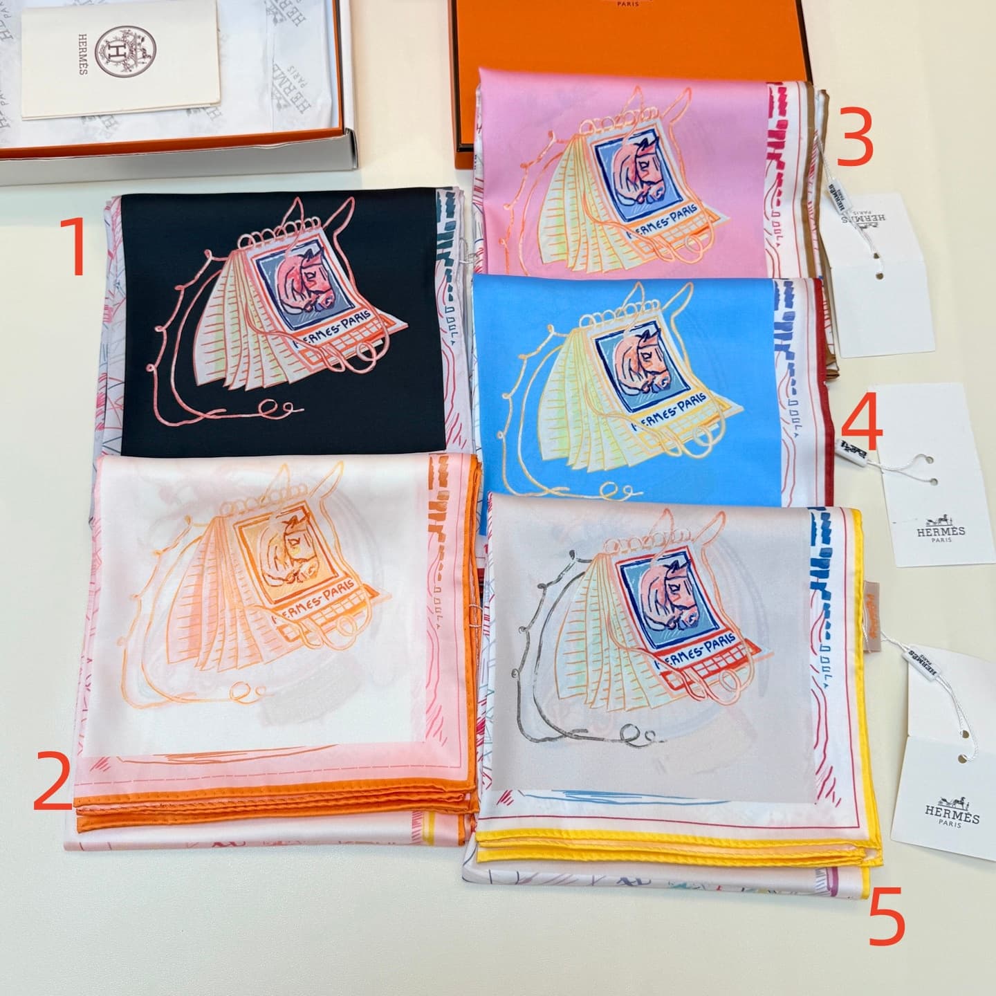 Hermes Chevaloscope Scarf 90