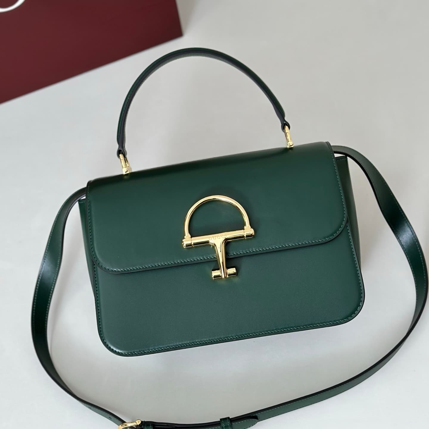 Gucci Siena medium top handle bag 855535 Grean High