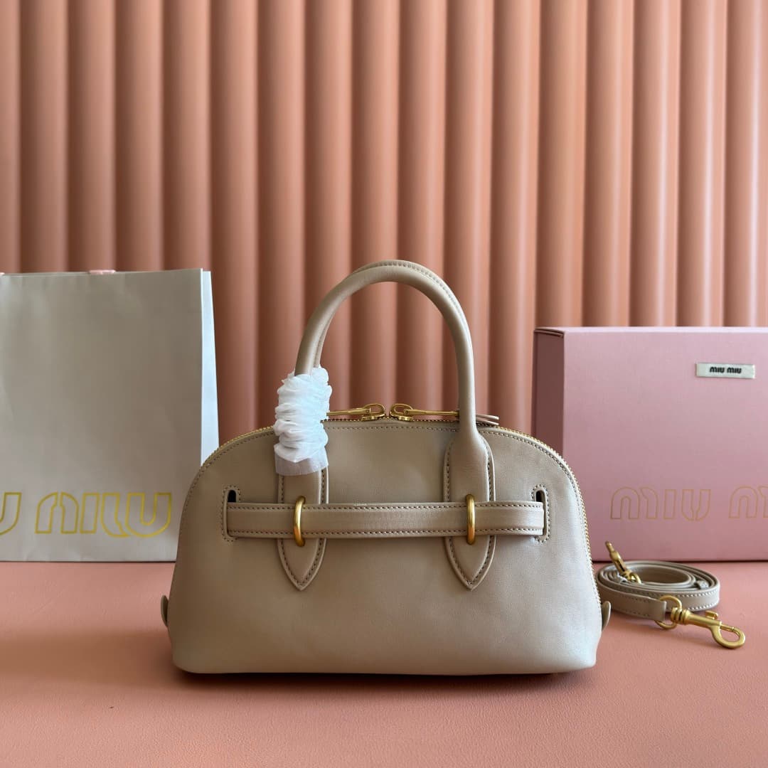 Miu Miu Aventure nappa leather top-handle bag Cord Lambskin 5bb169 TOP