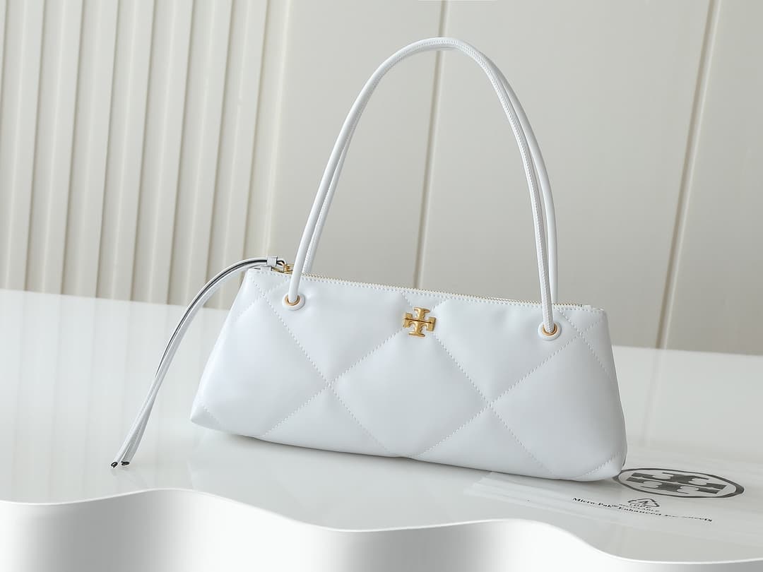 Tory Burch Kira East-West Shoulder Bag Whtie High