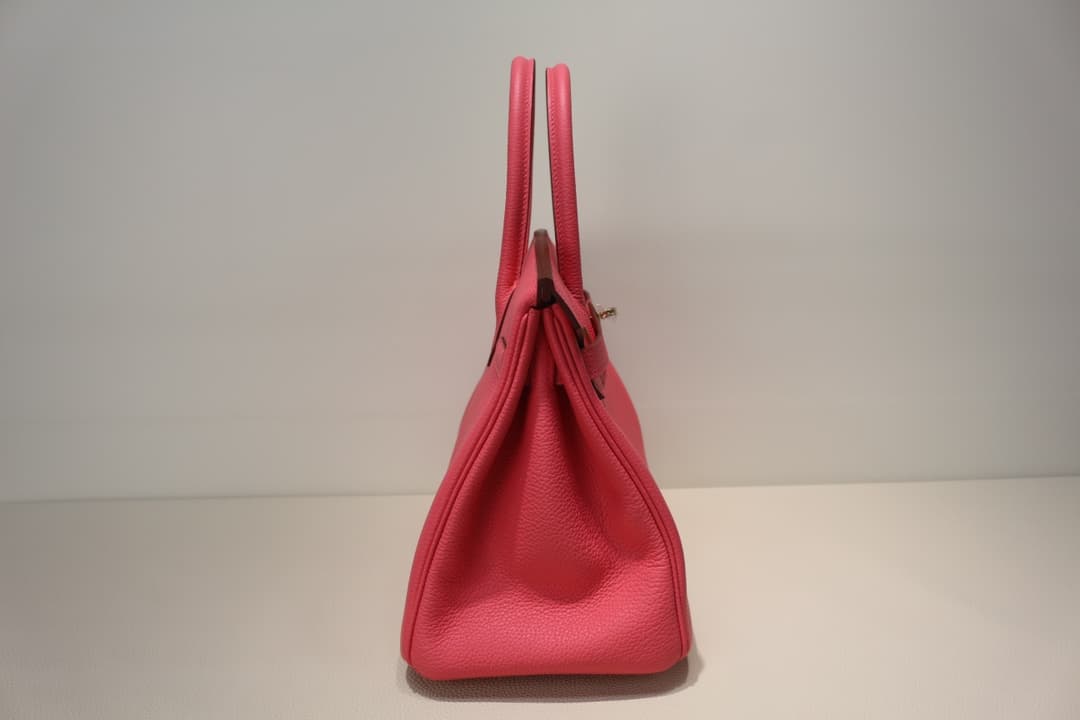 Hermes Birkin 25/30/35cm Bag Togo Leather In Rose ELipstick WAX High