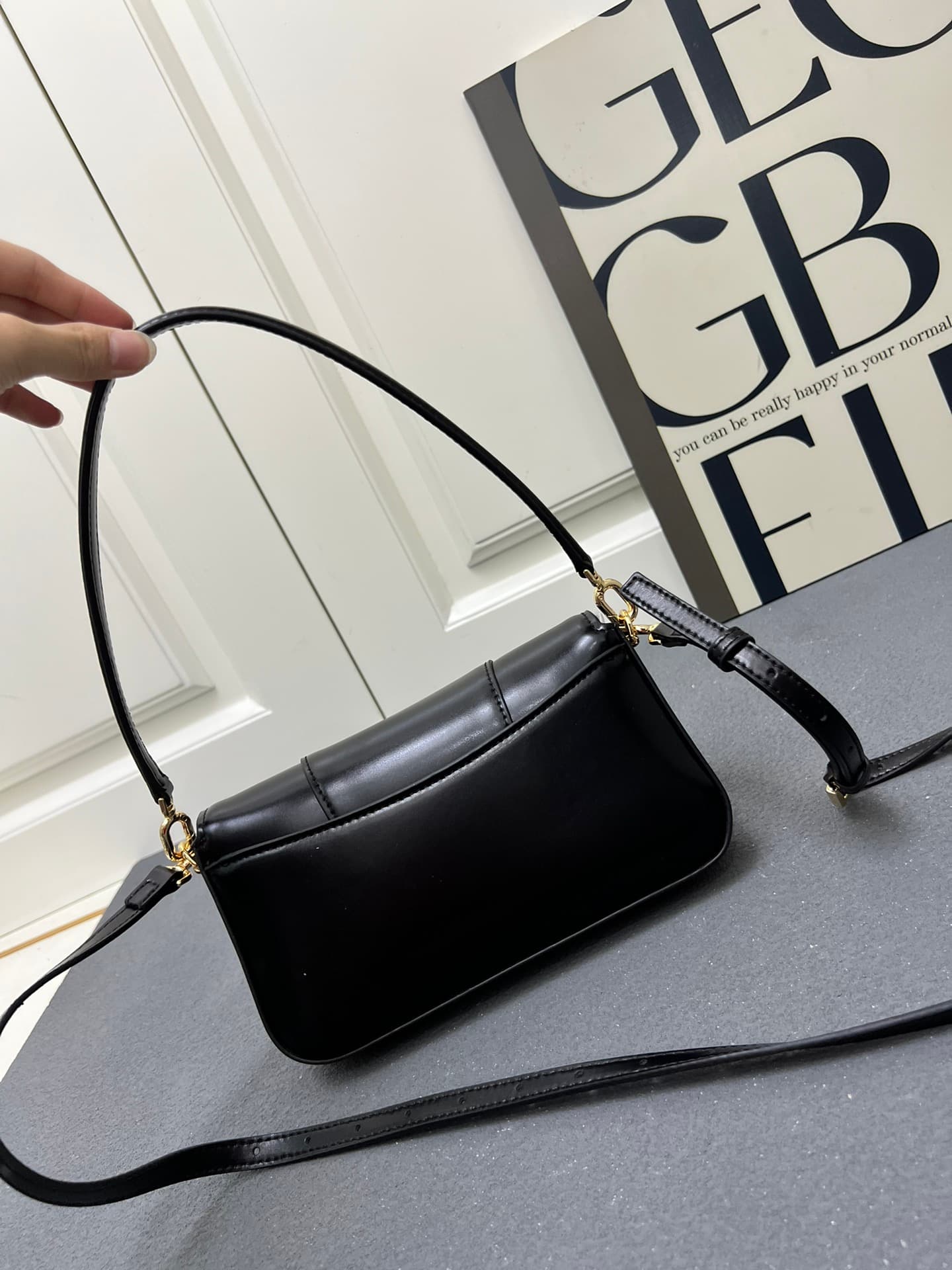 Balenciaga Hourglass sling bag Black High