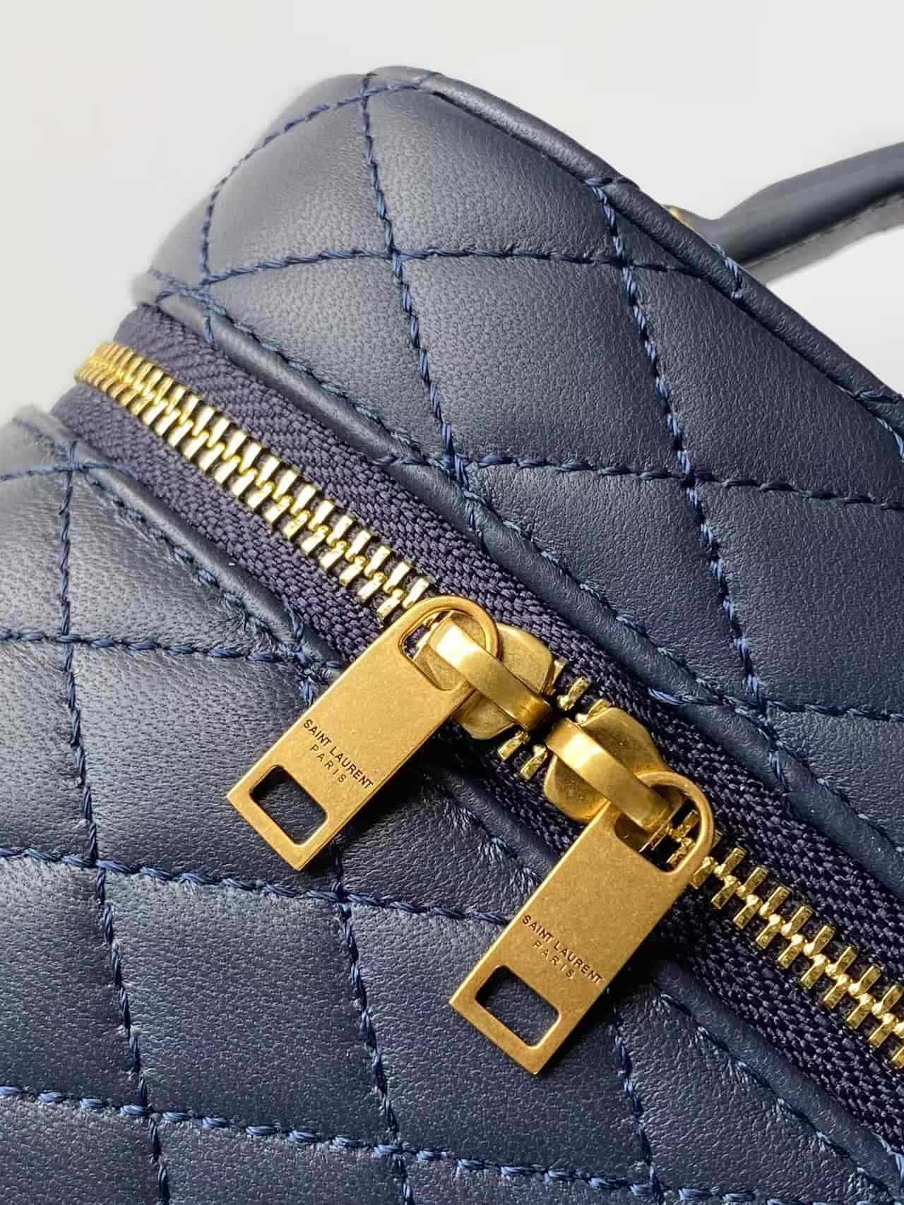 GABY VANITY BAG LAMBSKIN Navy Blue High