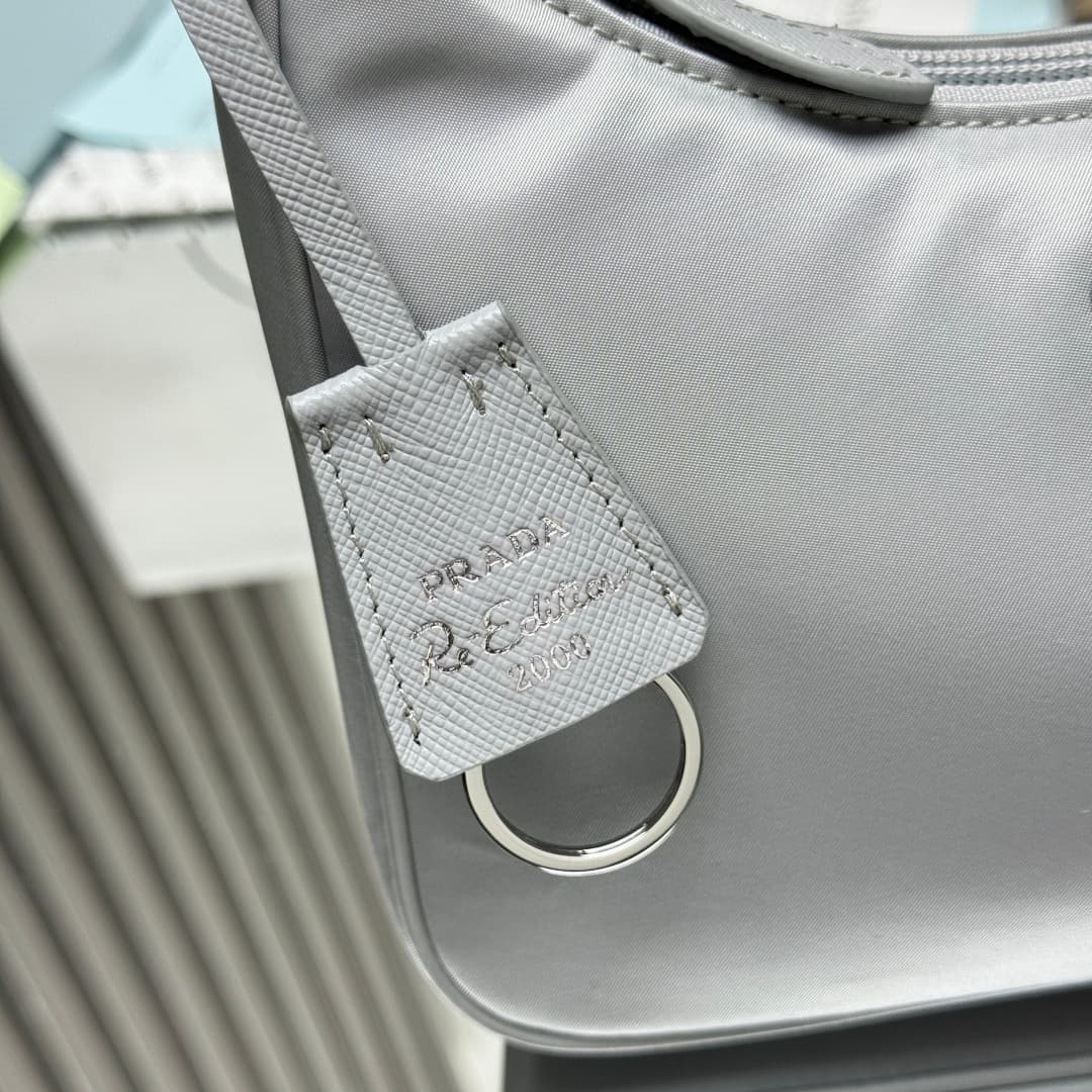 Prada Re-Nylon Re-Edition 2000 mini-bag Grey Recycled Polyamide 1NE515 High
