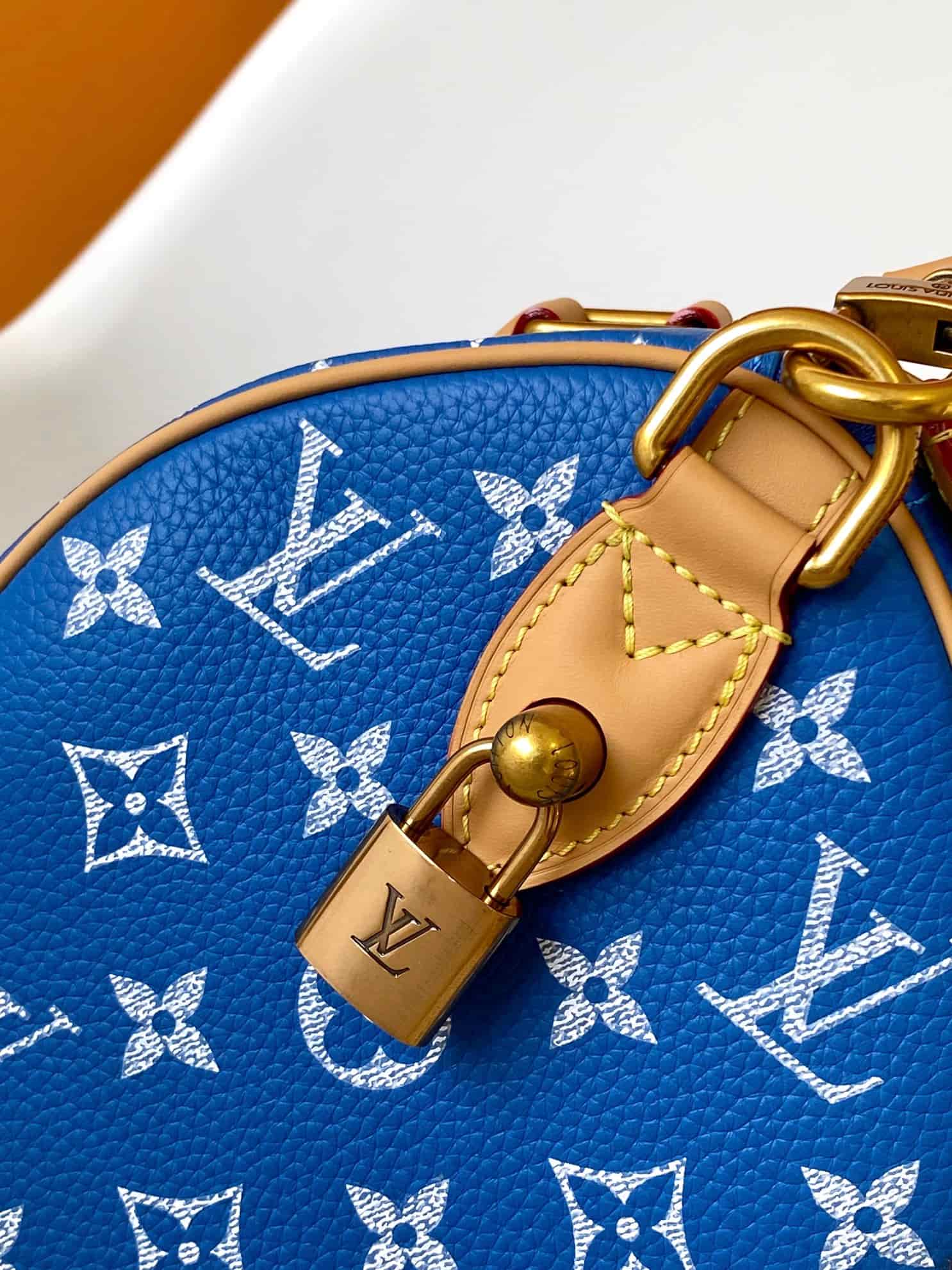 Louis Vuitton Speedy P9 Bandoulière 25 Blue Soft calfskin M24424 High