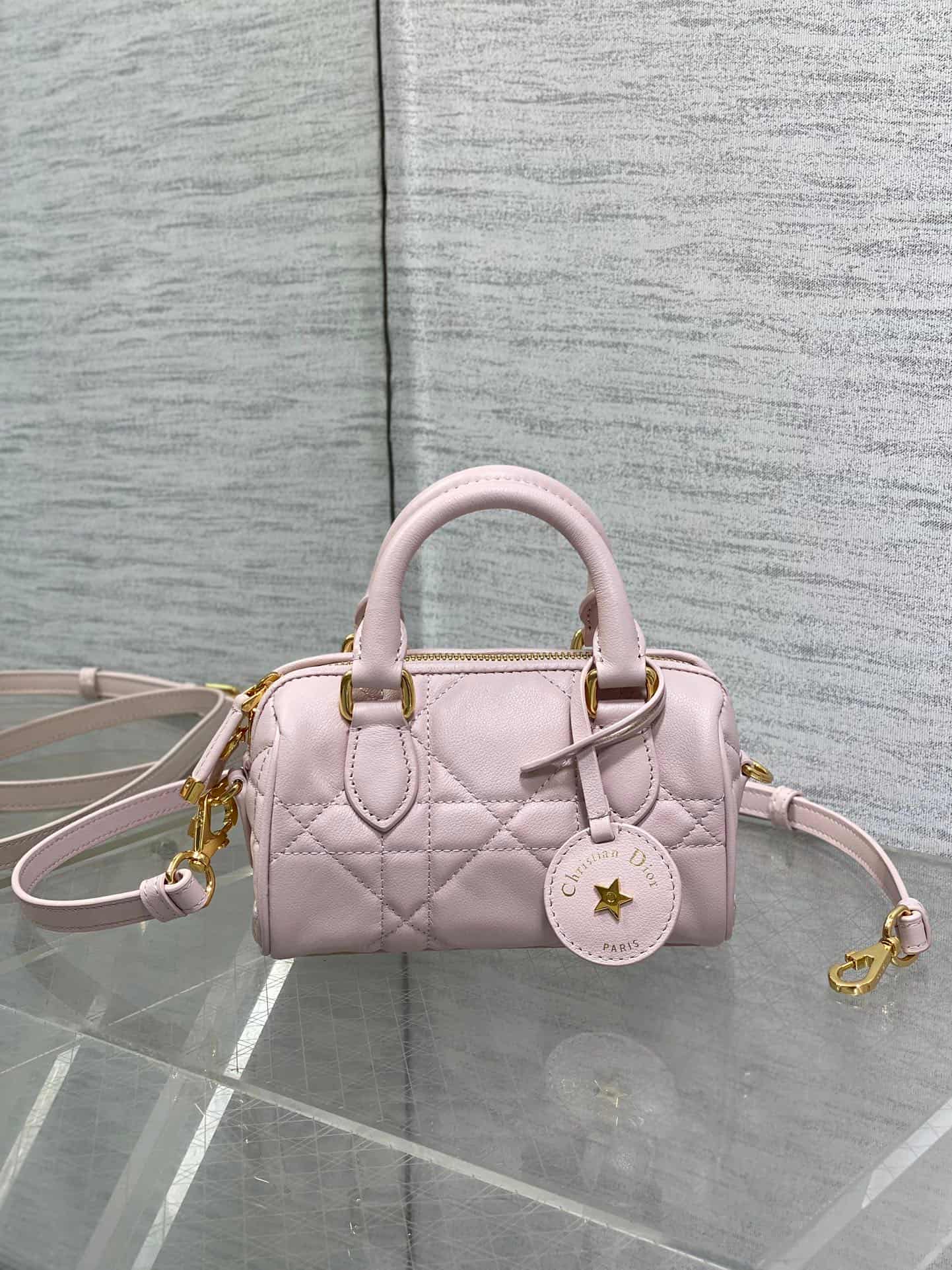 Dior Groove 17 Bag Rouge Powder Macrocannage Calfskin High