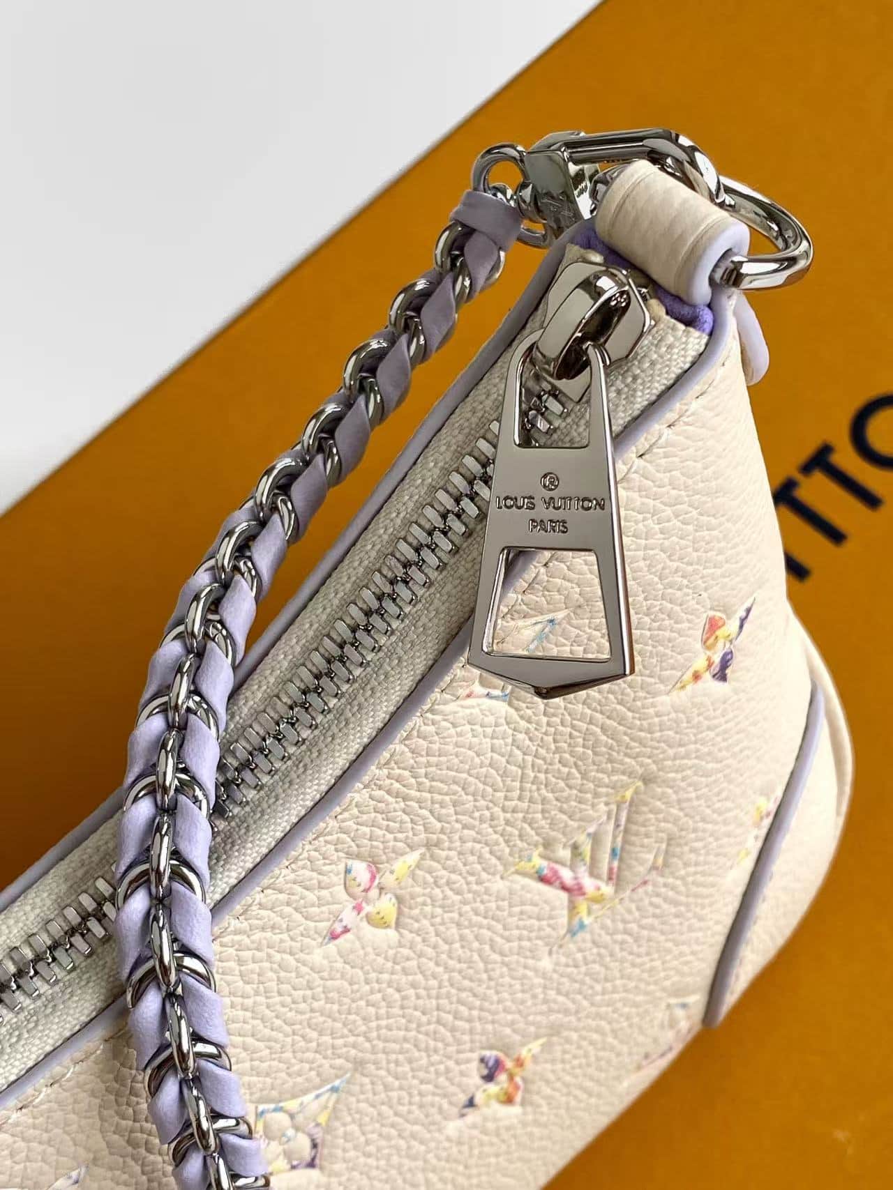 Louis Vuitton Nano Boulogne Monogram Empreinte Link Quartz Cowhide leather M29779 High