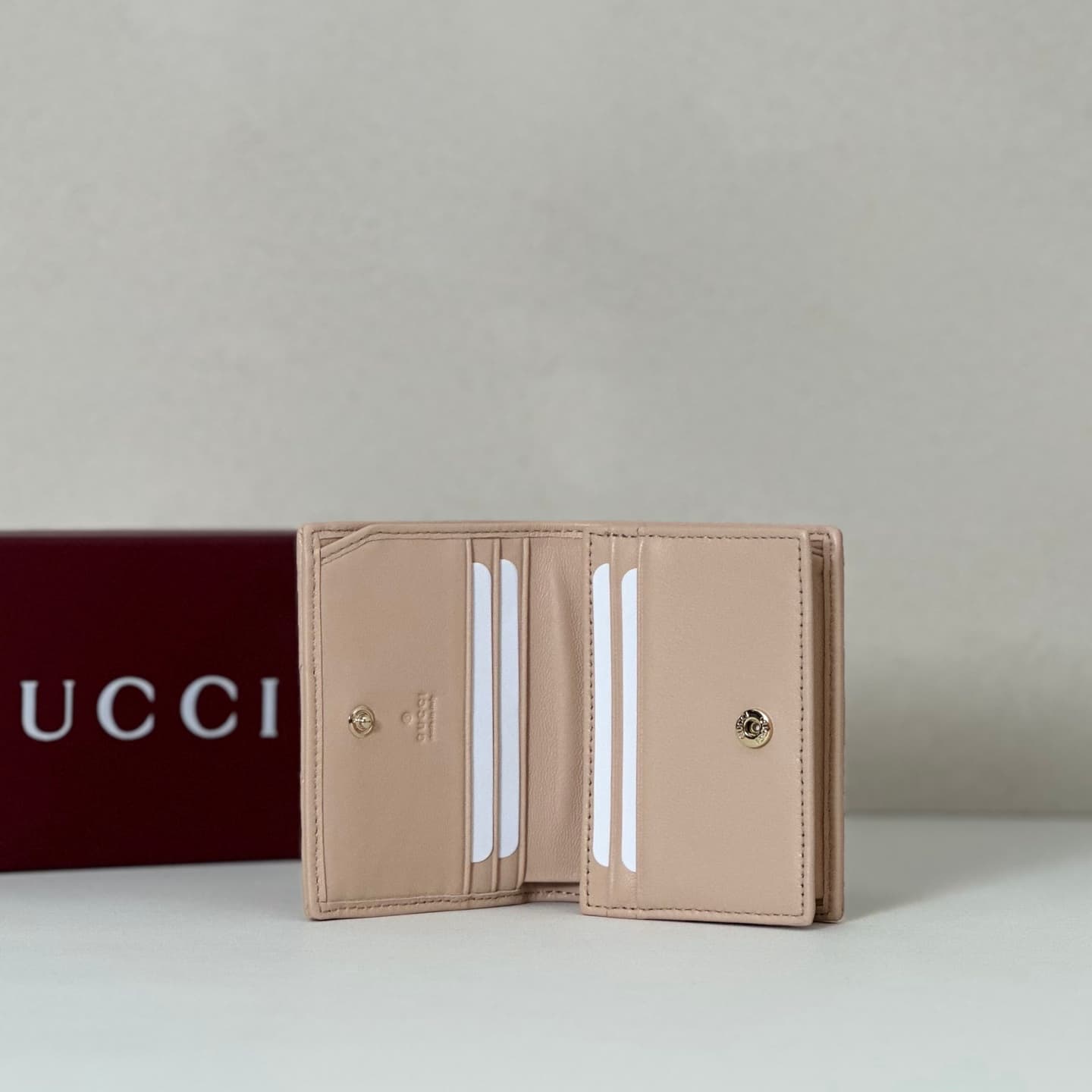 Gucci GG Marmont Small Wallet Beige 466492 High