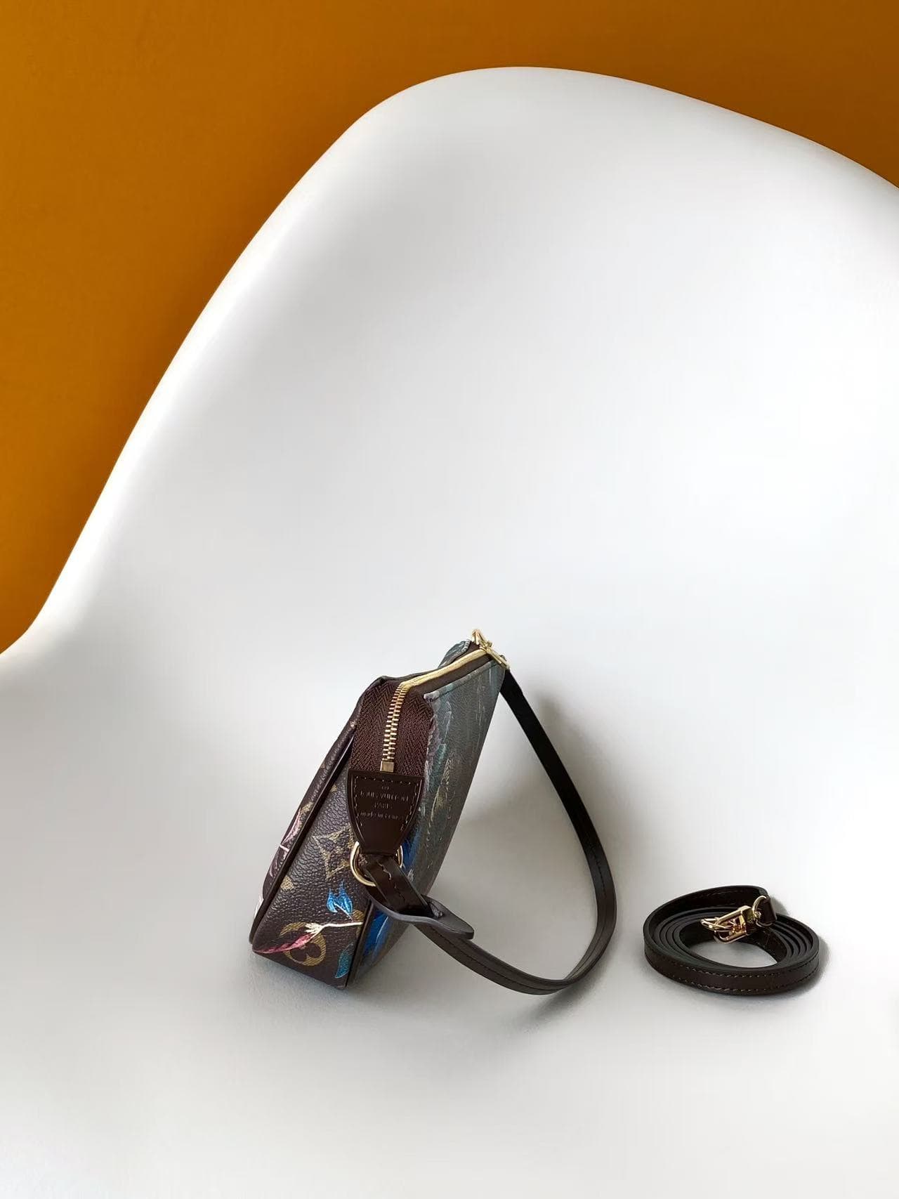Louis Vuitton Pochette Accessoires Monogram Ebene Coated canvas High