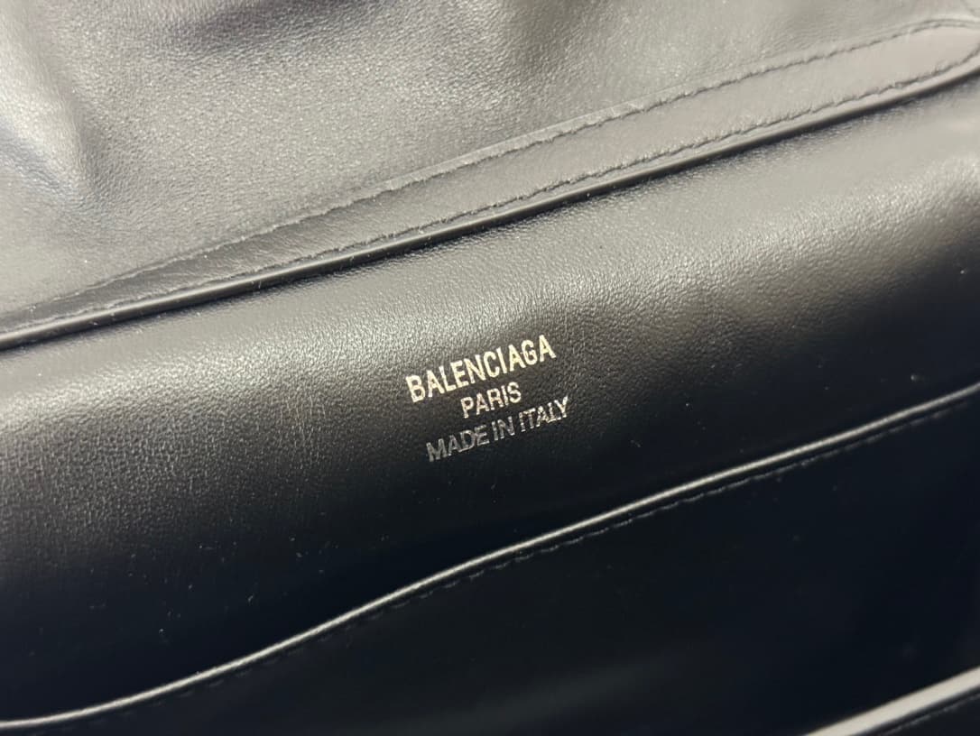 Balenciaga Rodeo Mini Bag in Black Leather With Silver-Tone Metal TOP