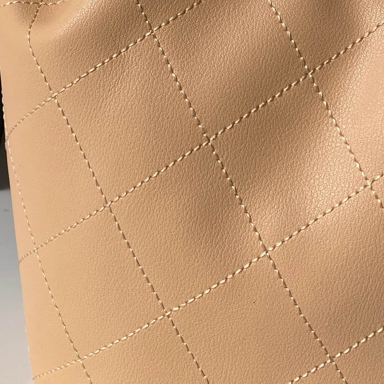 Chanel Hobo Handbag Calfskin & Gold-Tone Metal AS5976 Beige A