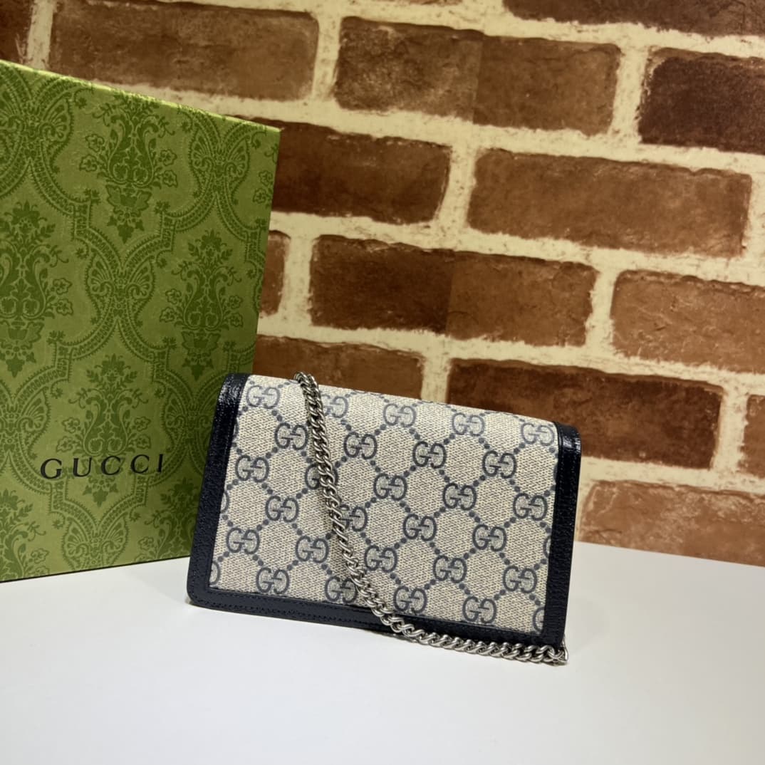 Dionysus GG Supreme super mini bag 476432 Dinim Blue high
