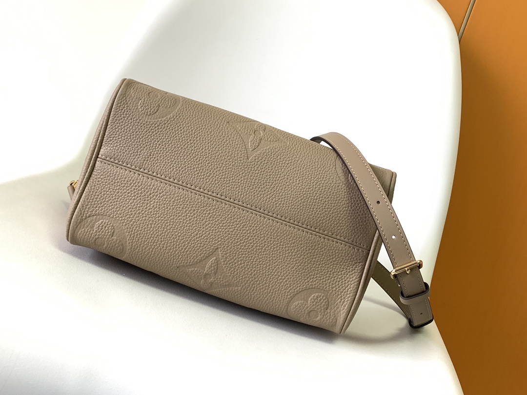 Louis Vuitton Speedy Bandoulière 25 Bag Tourterelle Embossed grained cowhide leather M59273 High