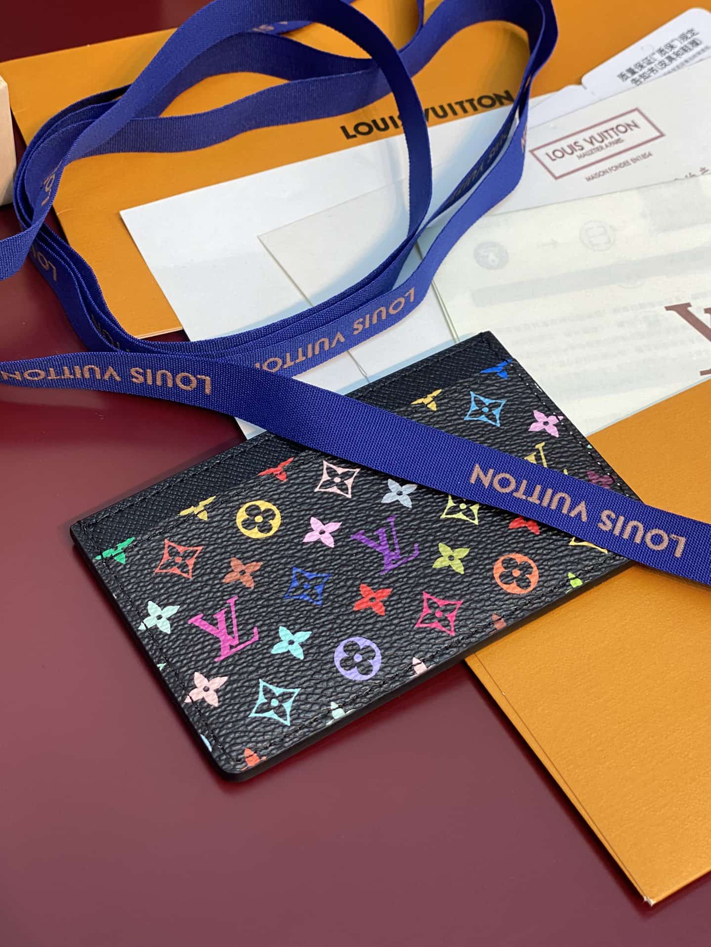 Louis Vuitton x Murakami Card Holder Monogram coated canvas M13403 High