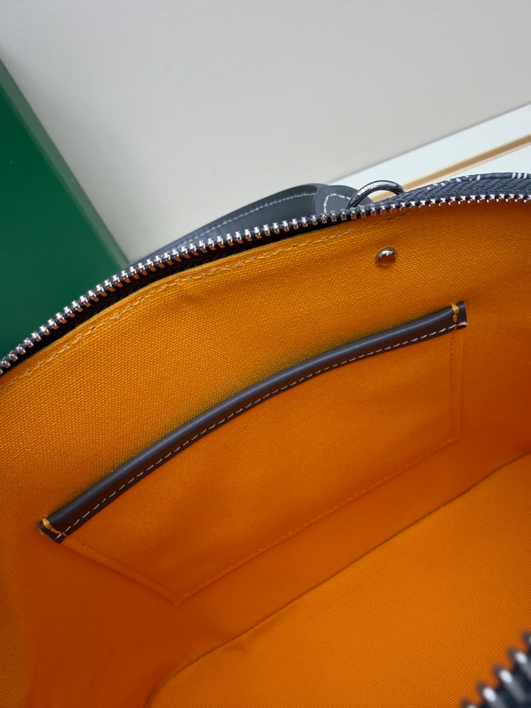 Goyard Vendôme mini bag in Goyardine coated canvas grey high