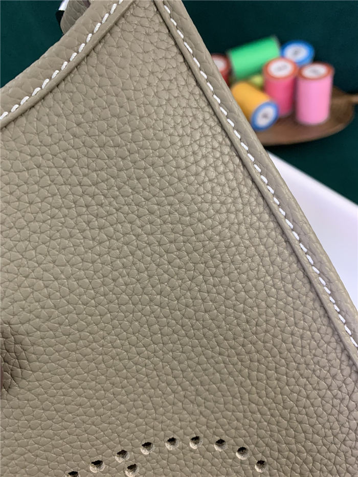 Hermes Evelyne III TPM Mini Bag Calfskin In Gris Tourterelle High