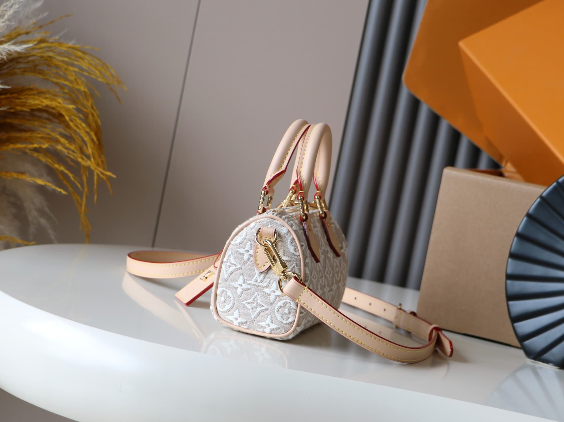 Louis Vuitton Nano Speedy Monogram Emblème Peuplier M28502 High
