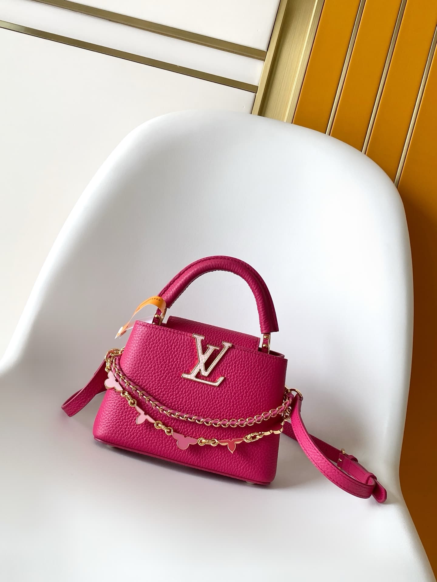 Louis Vuitton Capucines Mini Rose Fuchsia Taurillon leather M29952 TOP