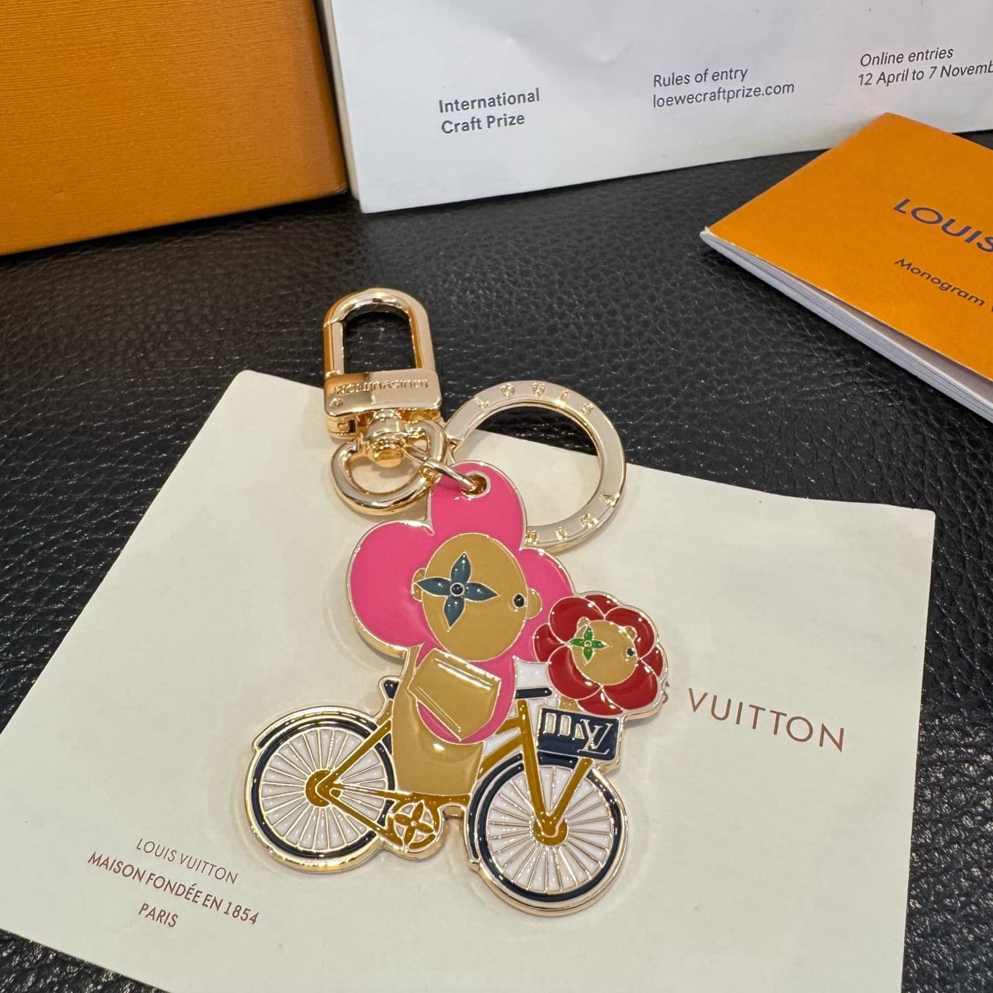 Louis Vuitton Scarf Bag Charm Keychain