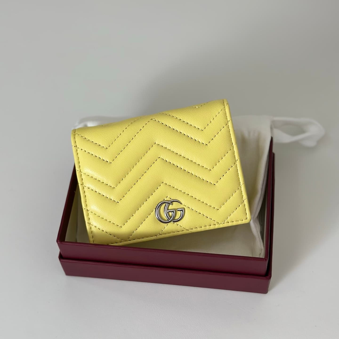 Gucci GG Marmont Small Wallet Yellow 466492 High