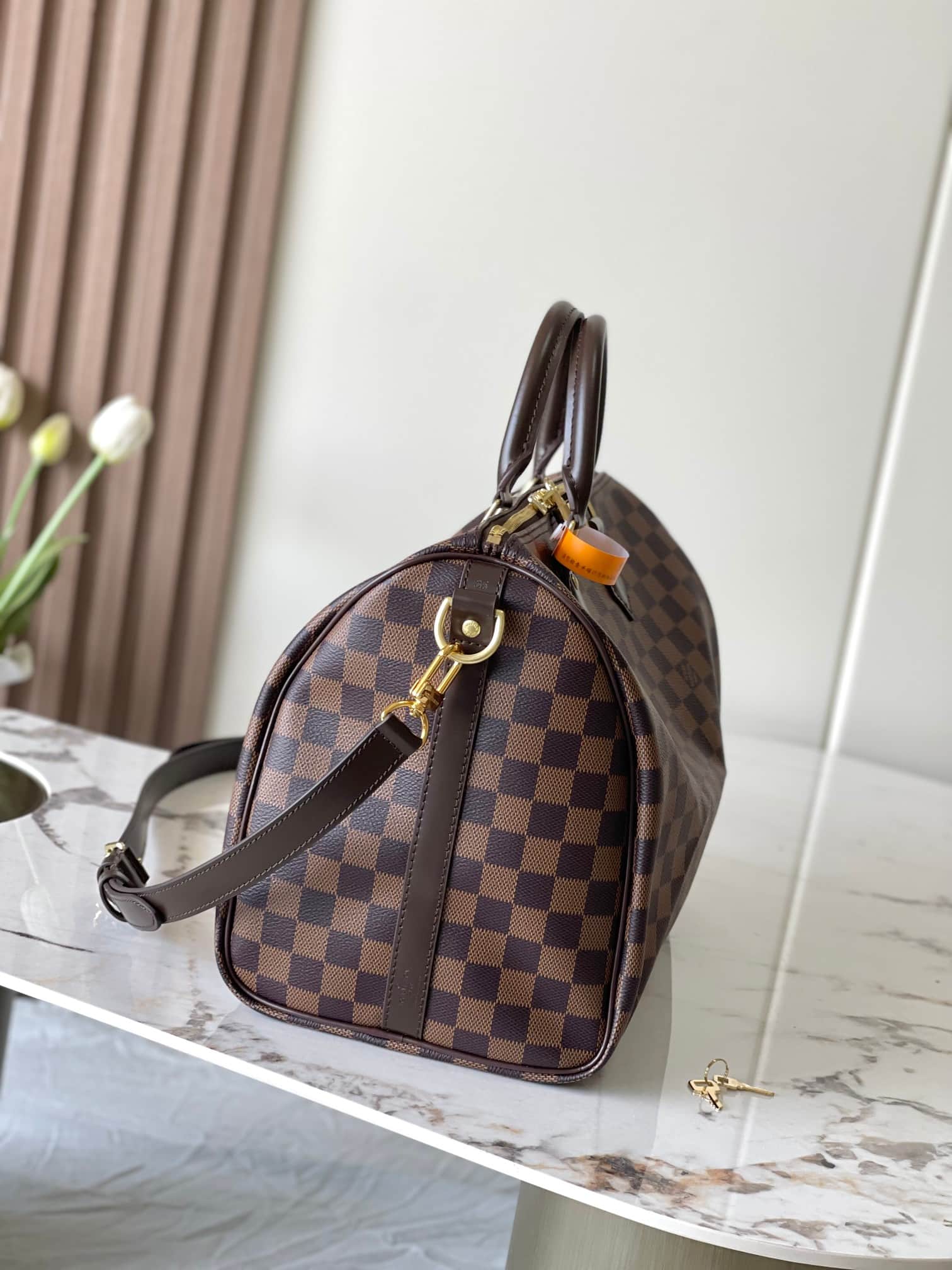 Louis Vuitton Speedy Bandoulière 35 Bag Damier Ebene N41366 High