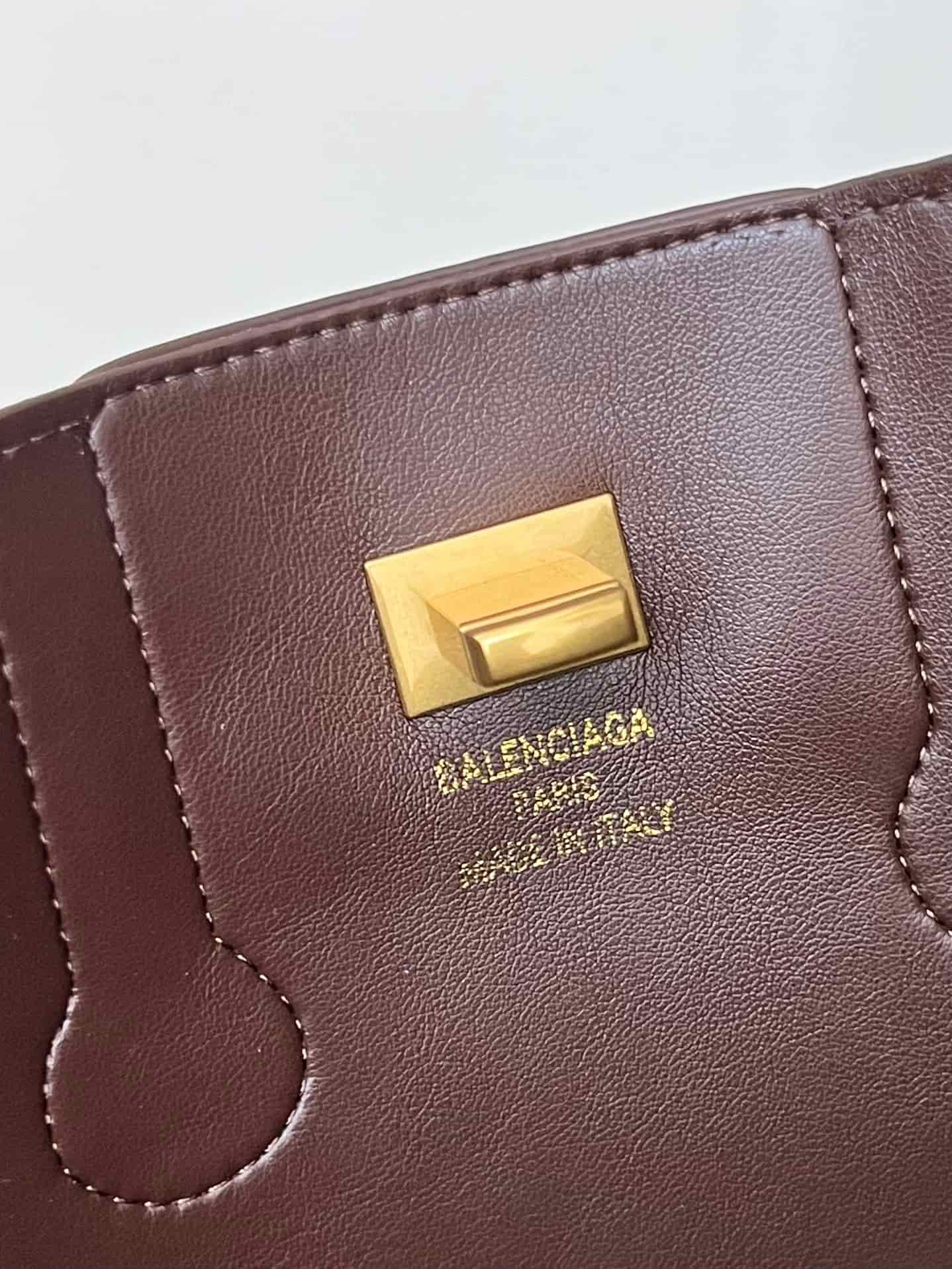 Balenciaga Bel Air Carry All Bag in brown suede and leather 1W8806 High