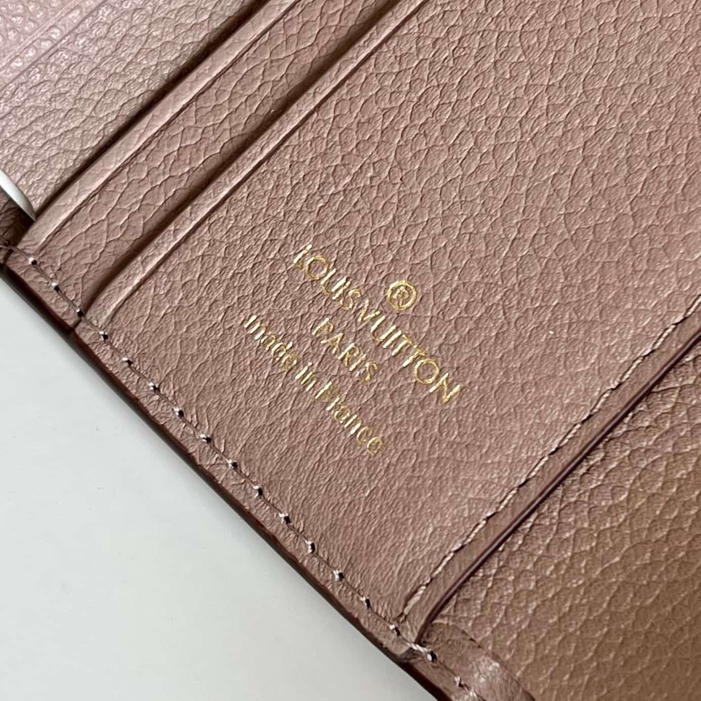 Louis Vuitton Zoé Wallet Tourterelle Gray Monogram Empreinte Leather M69800 Hgih