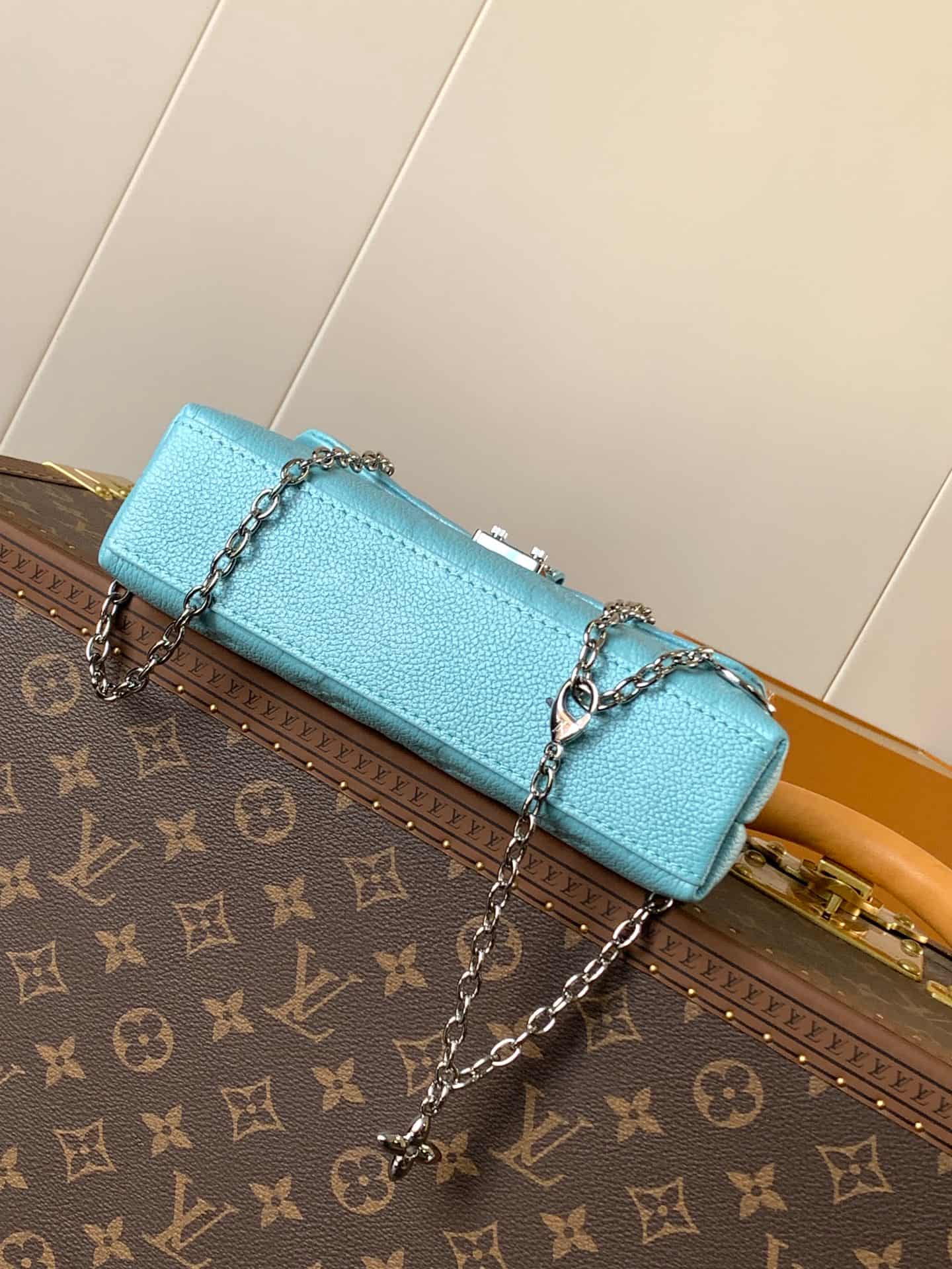 Louis Vuitton Nano Madeleine Azur Frost Supple grained cowhide leather M12211 High