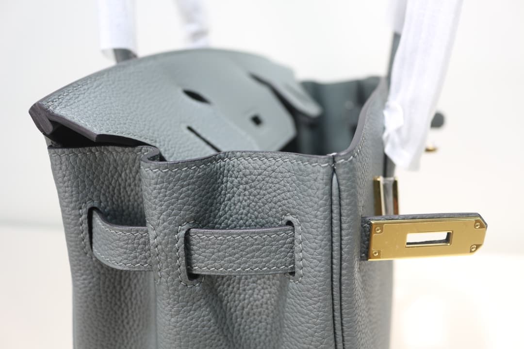 Hermes Birkin 25/30/35cm Bag Togo Leather In Vert Amande WAX High