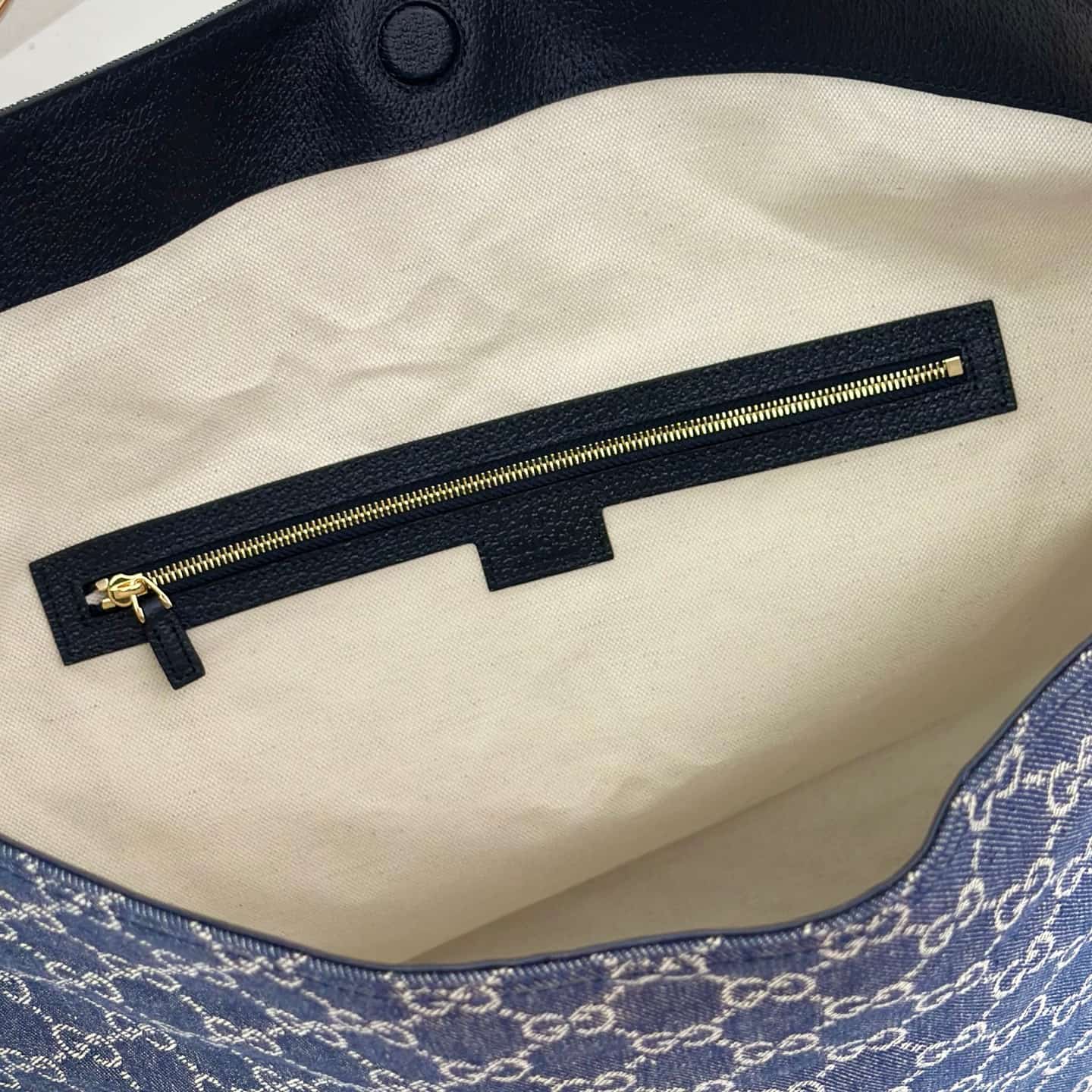 Gucci Beatrix large tote bag 850546 Dark Blue GG canvas High