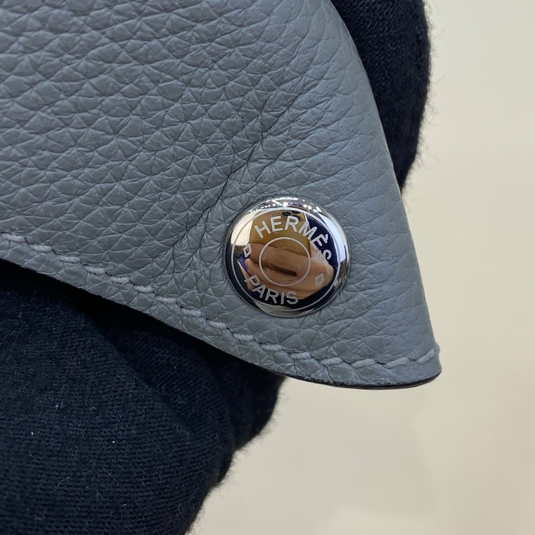 Hermès Videpoches Bag Togo Leather In Poussiere WAX High