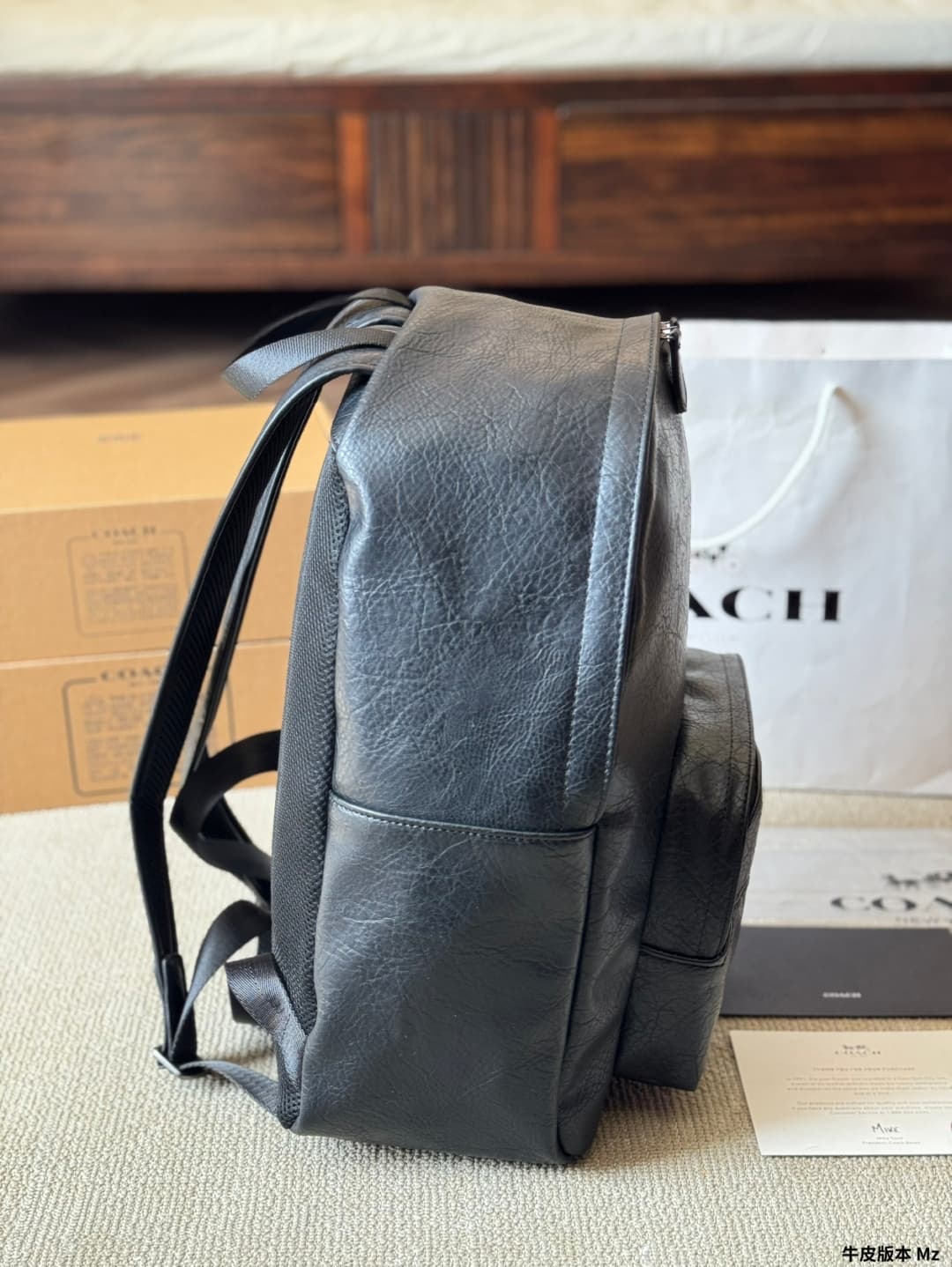 Coach Houston Backpack In Smooth calf leather