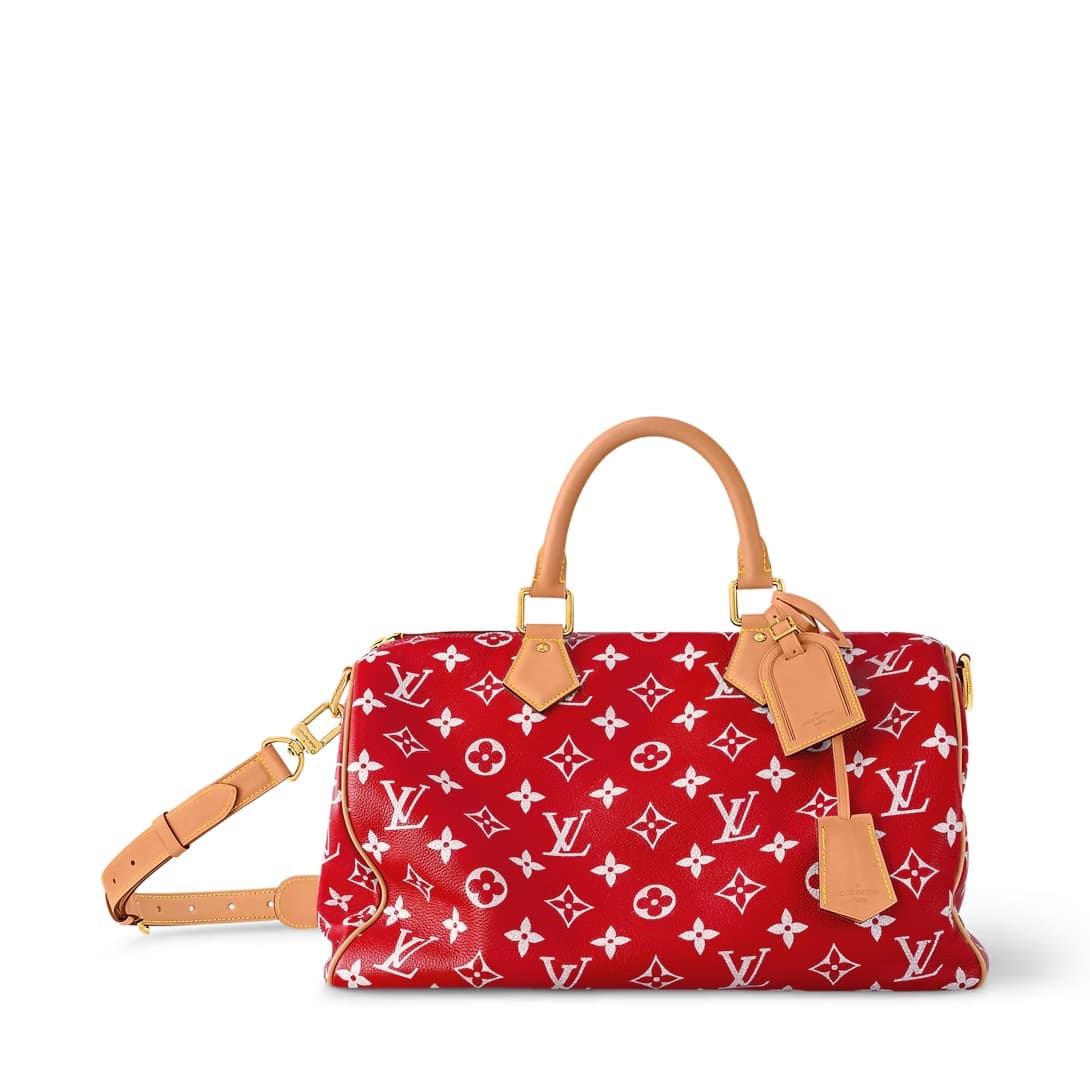 Louis Vuitton Speedy P9 Bandoulière 40 Red Soft calfskin M24420 TOP